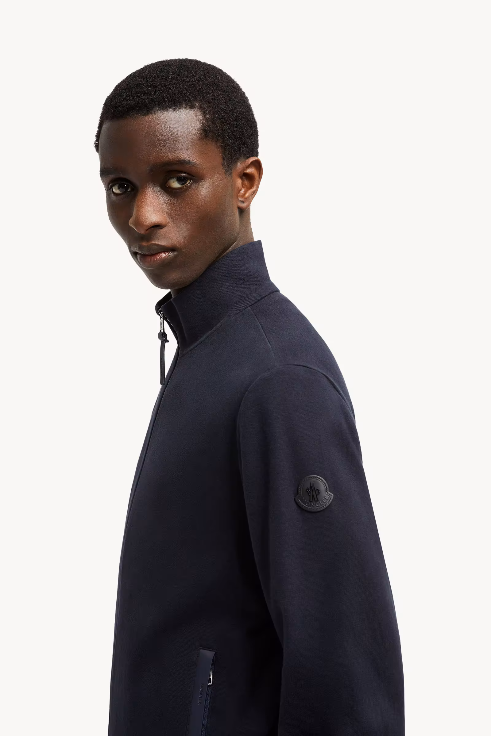 Suede-Trimmed Cotton & Cashmere Sweatshirt