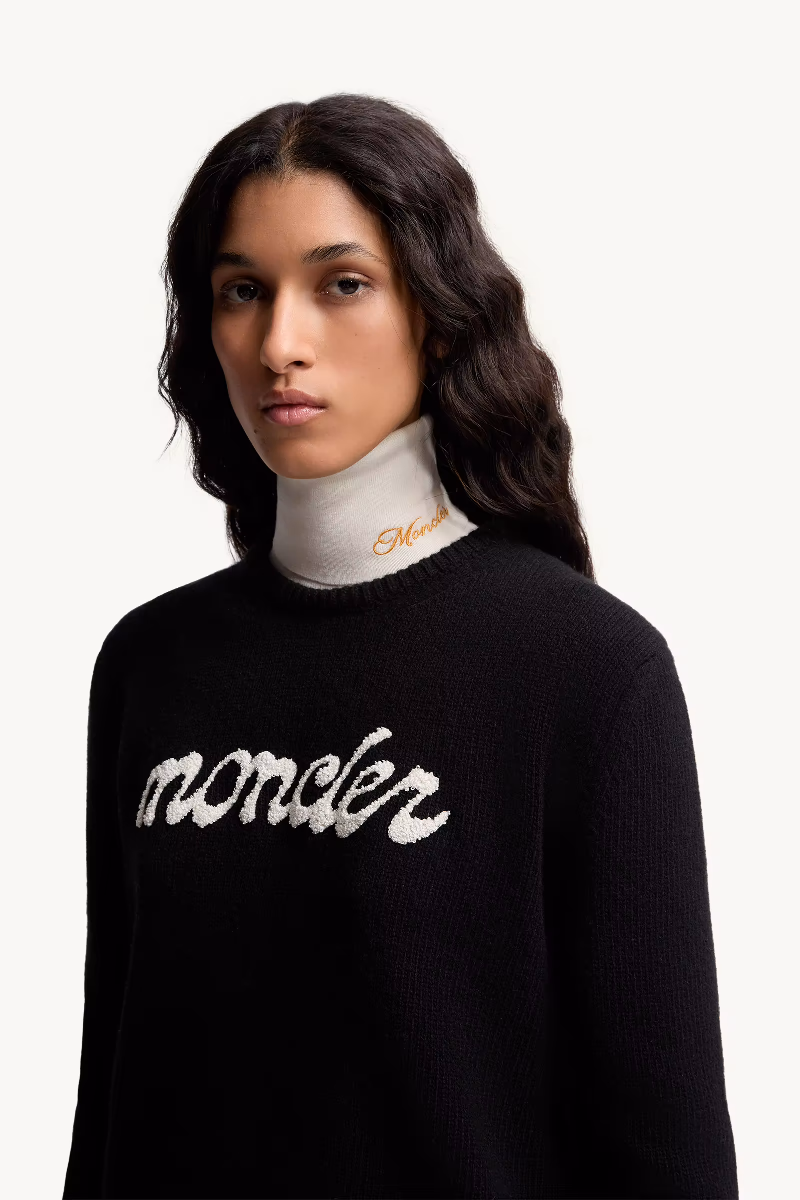 Embroidered Logo Wool & Cashmere Sweater