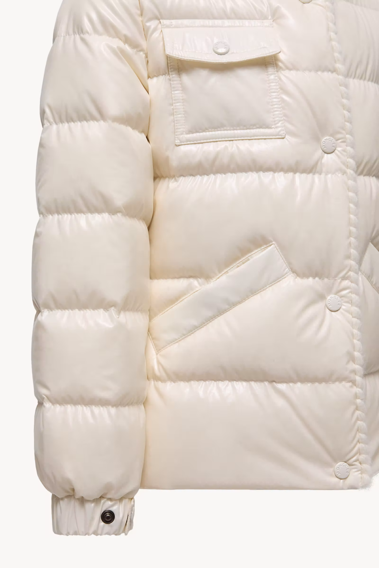 Glareins Braided Trim Hooded Down Jacket