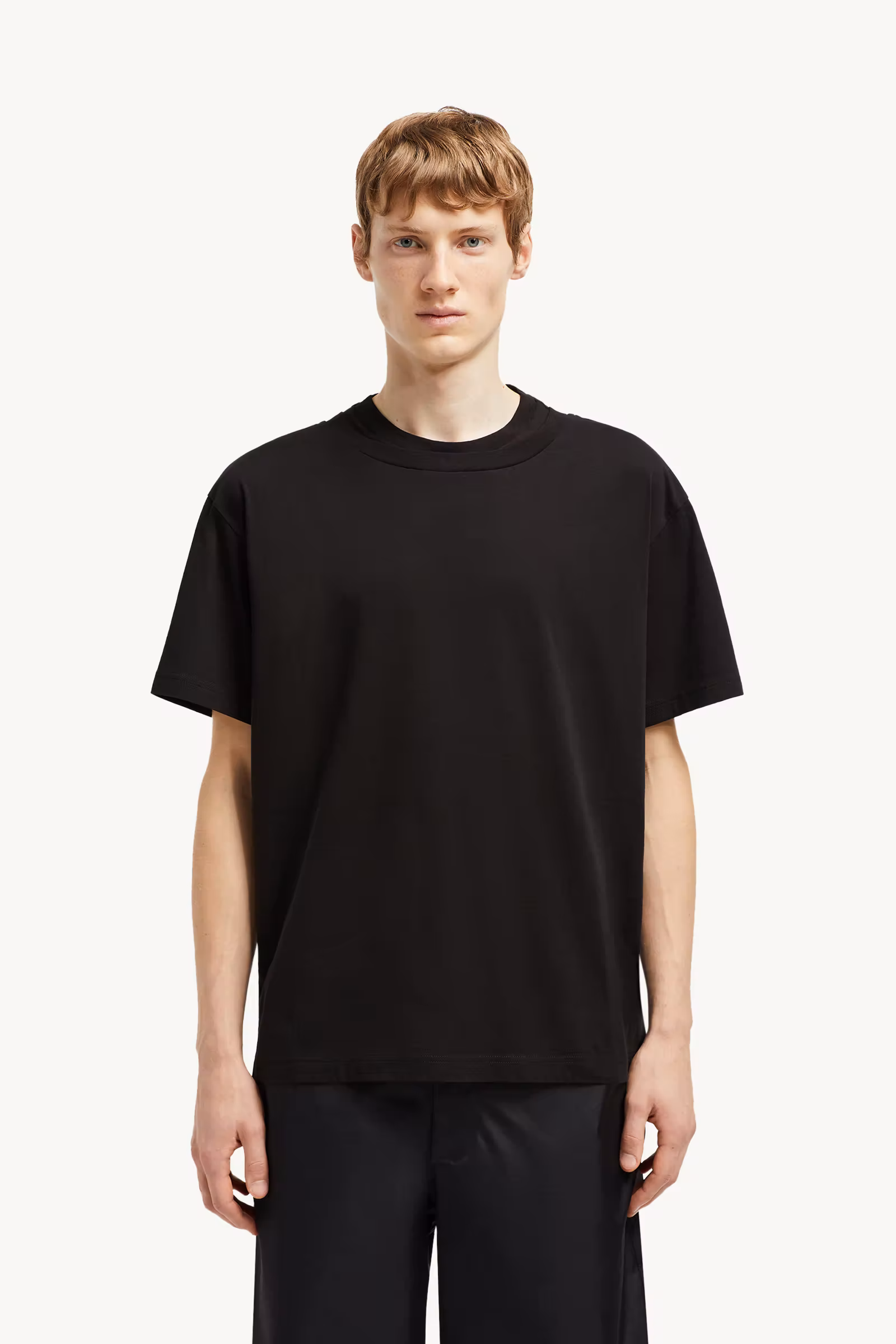 Double Collar Cotton T-Shirt