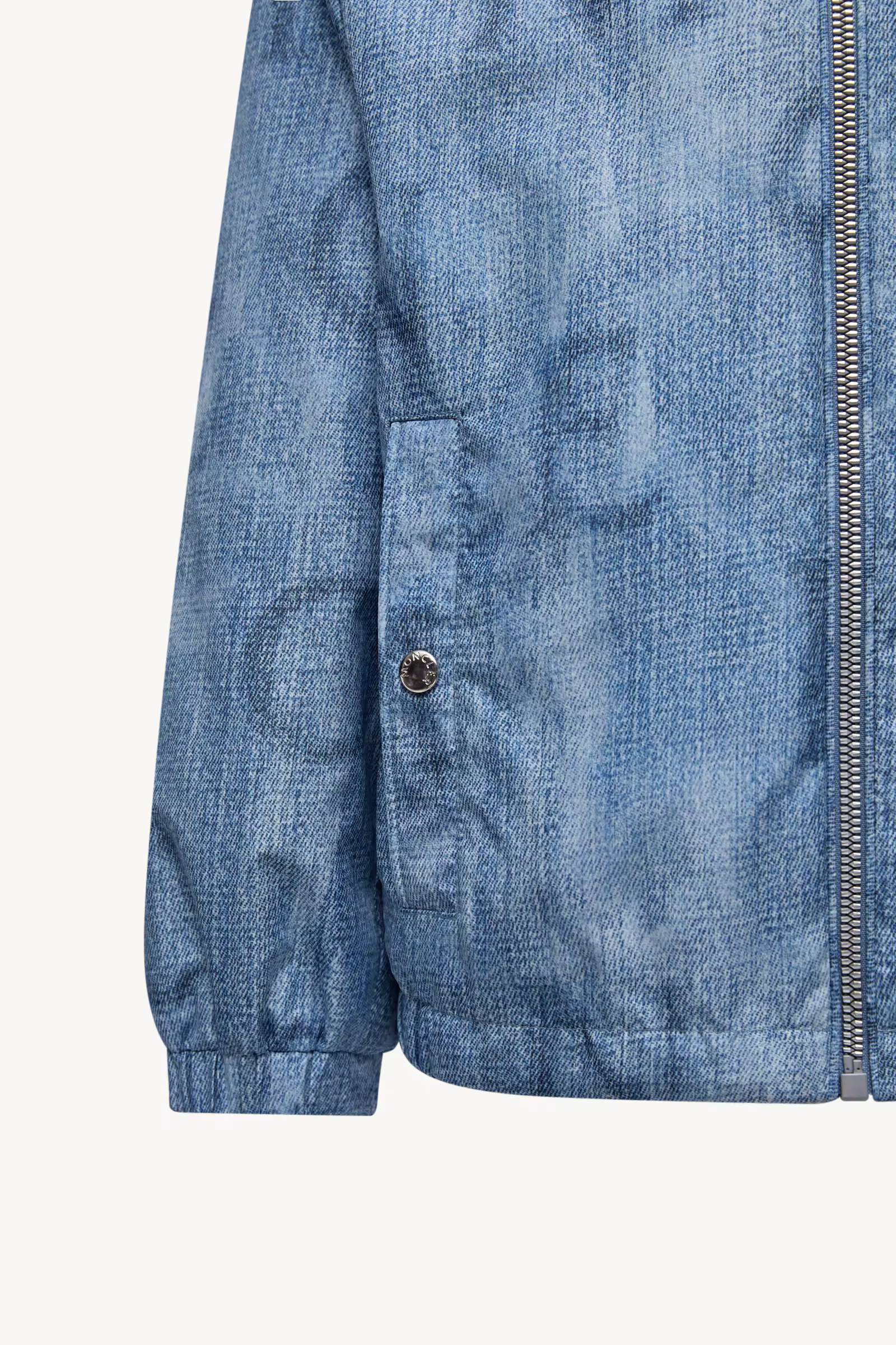 Seanle Denim-Effect Hooded Jacket