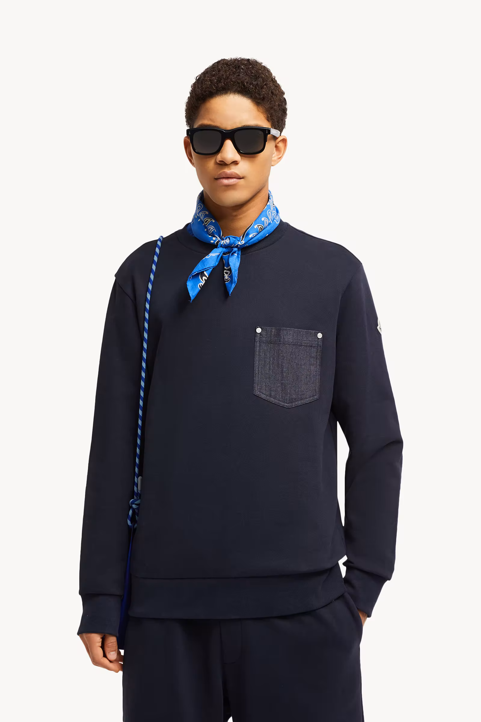 Cotton & Denim Sweatshirt