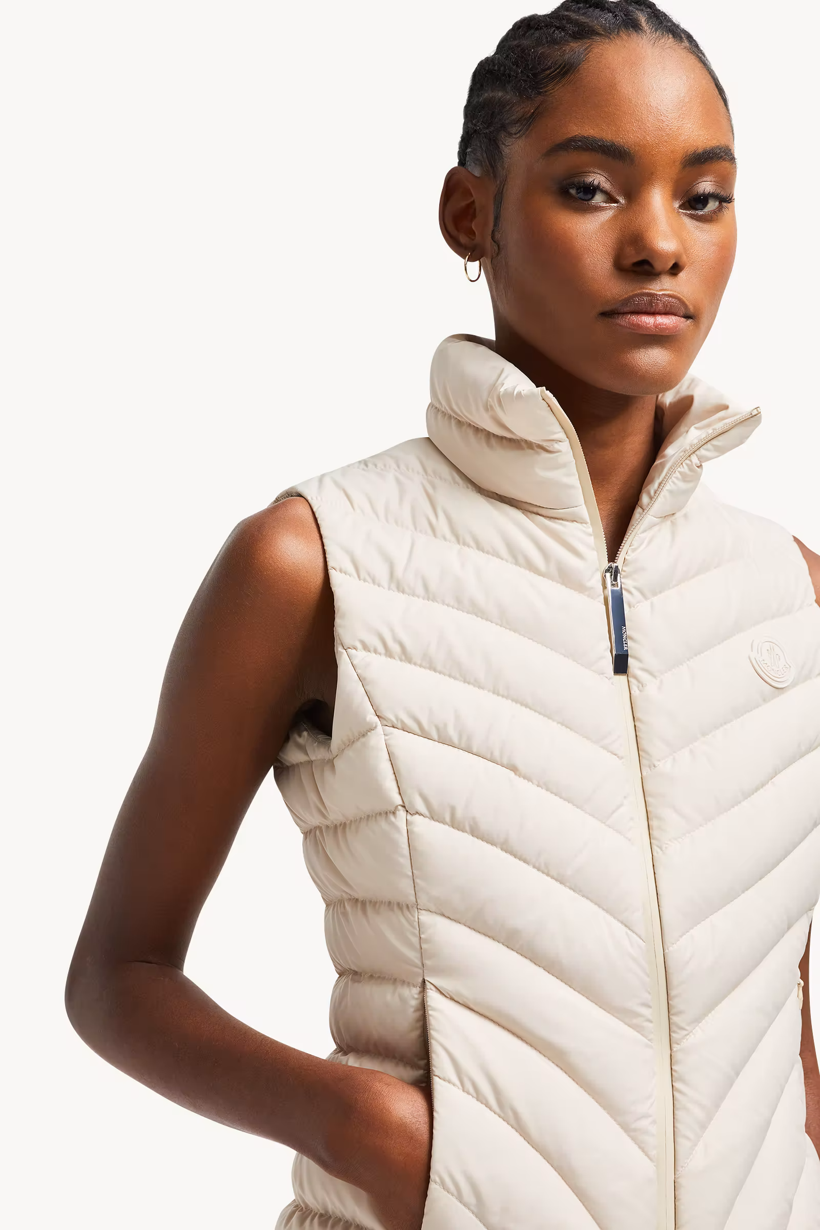 Granes Diagonal-Quilted Down Vest