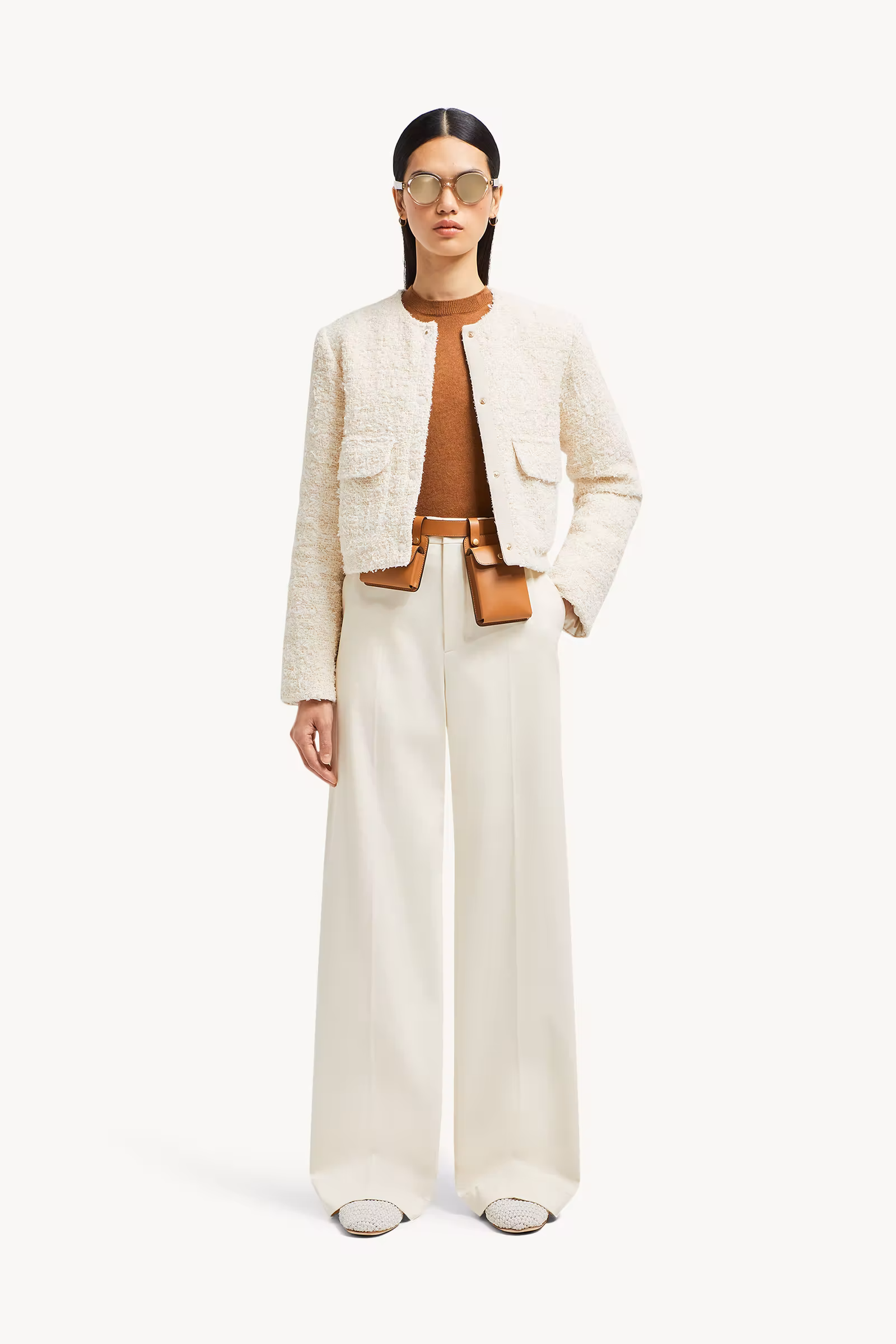 Dauphin Tweed Short Down Jacket