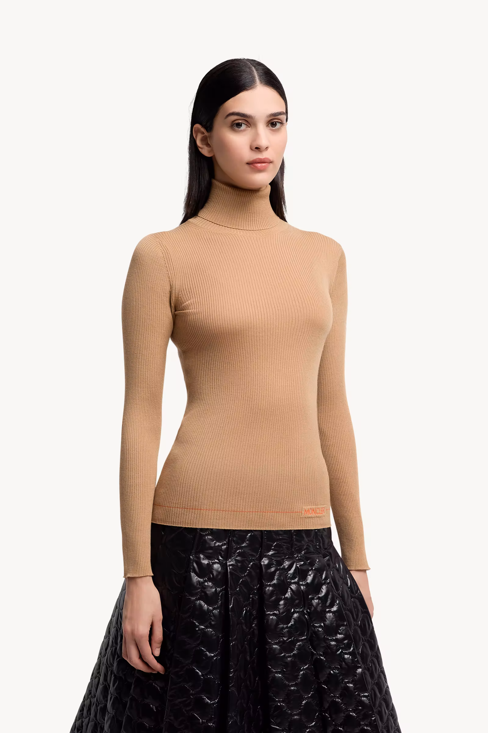 Logo Wool Turtleneck Sweater