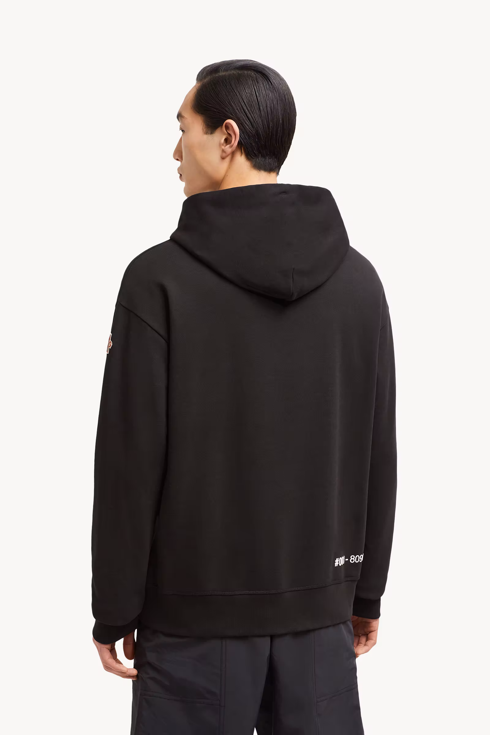 Mirrored Logo Cotton Hoodie