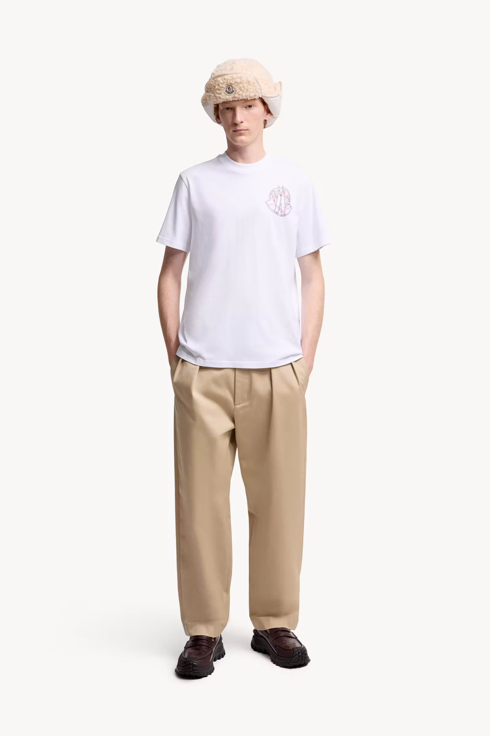 Overlapped Logo Cotton T-Shirt