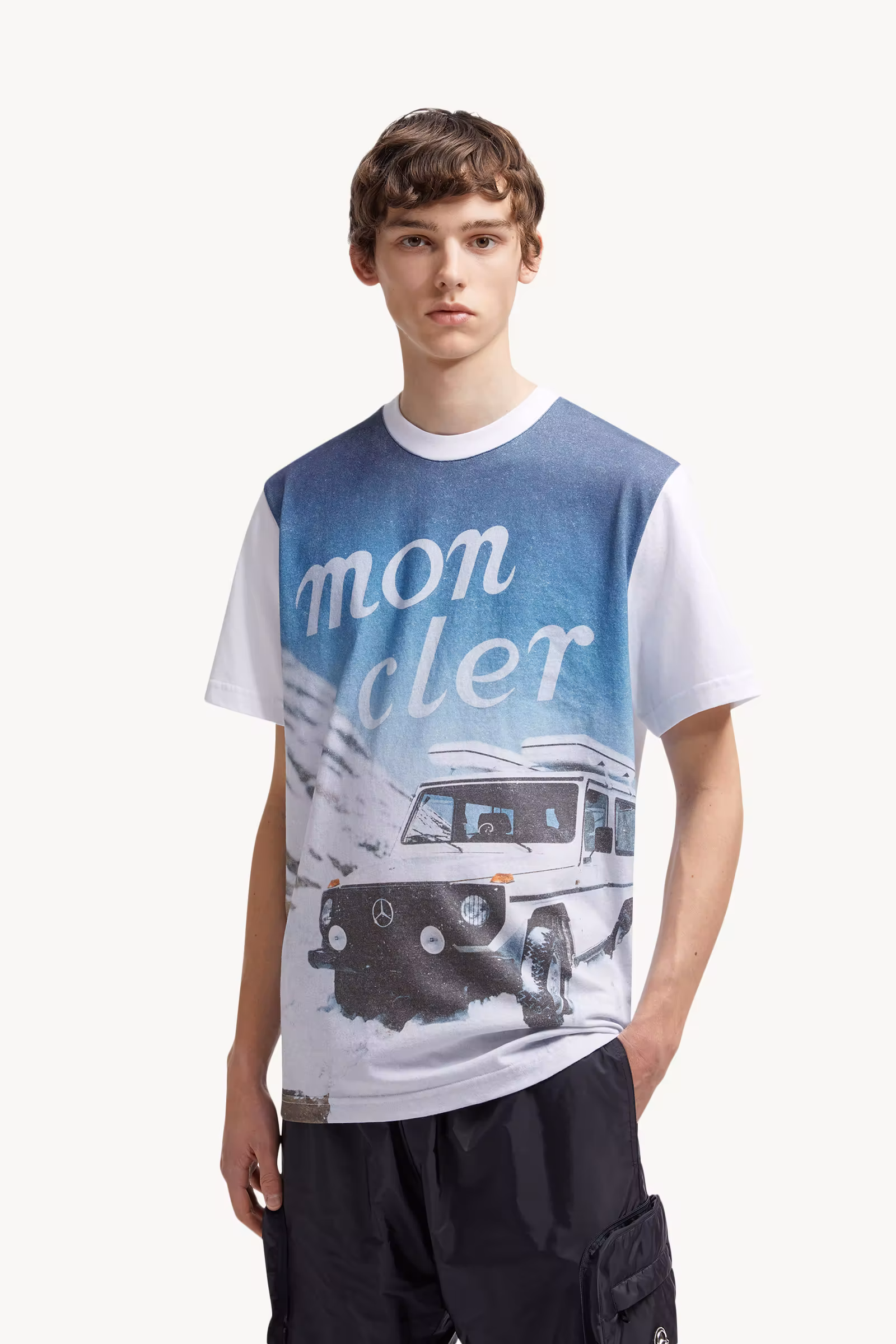 Moncler x Mercedes-Benz by NIGO Printed Cotton T-Shirt