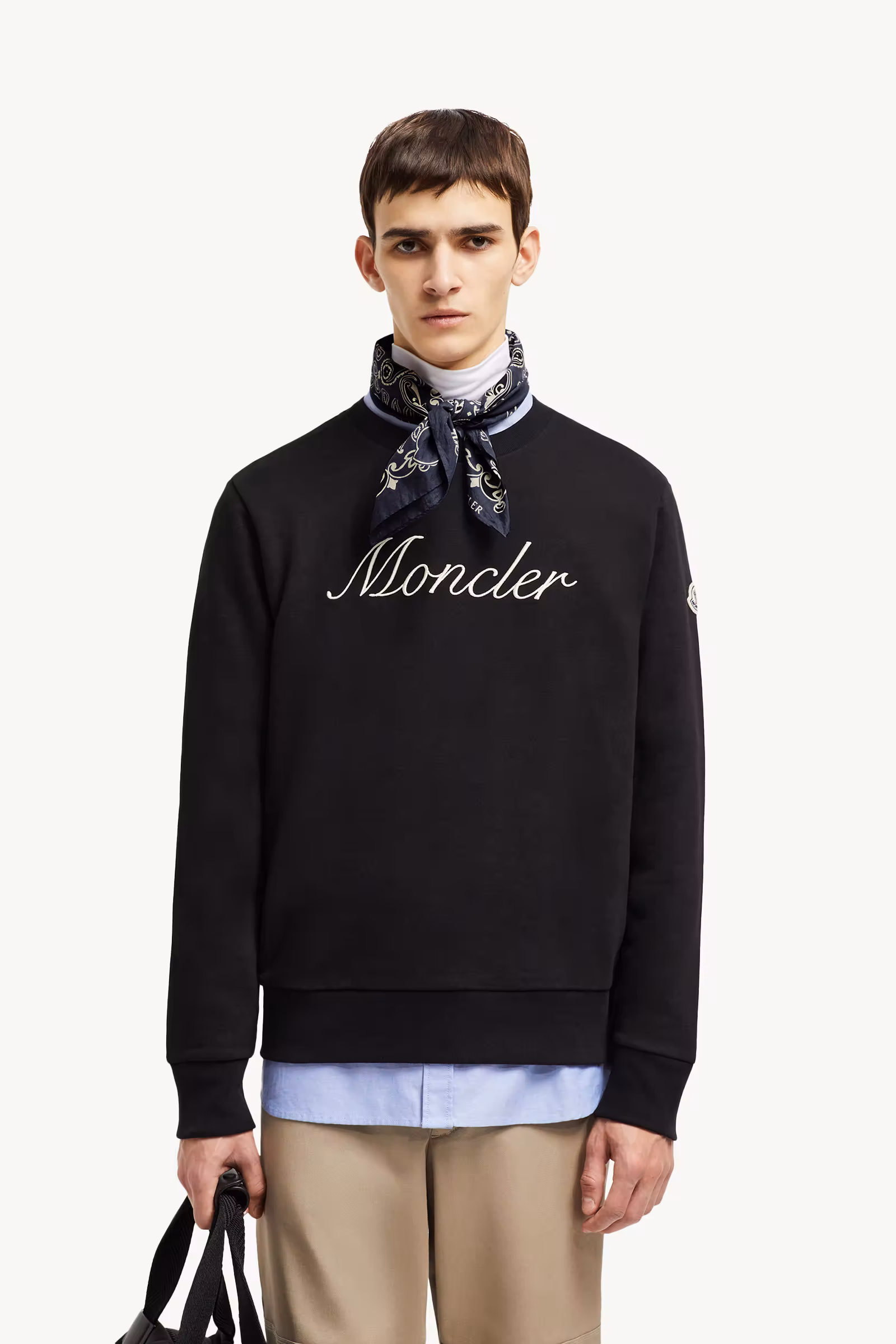 Embroidered Logo Cotton Sweatshirt