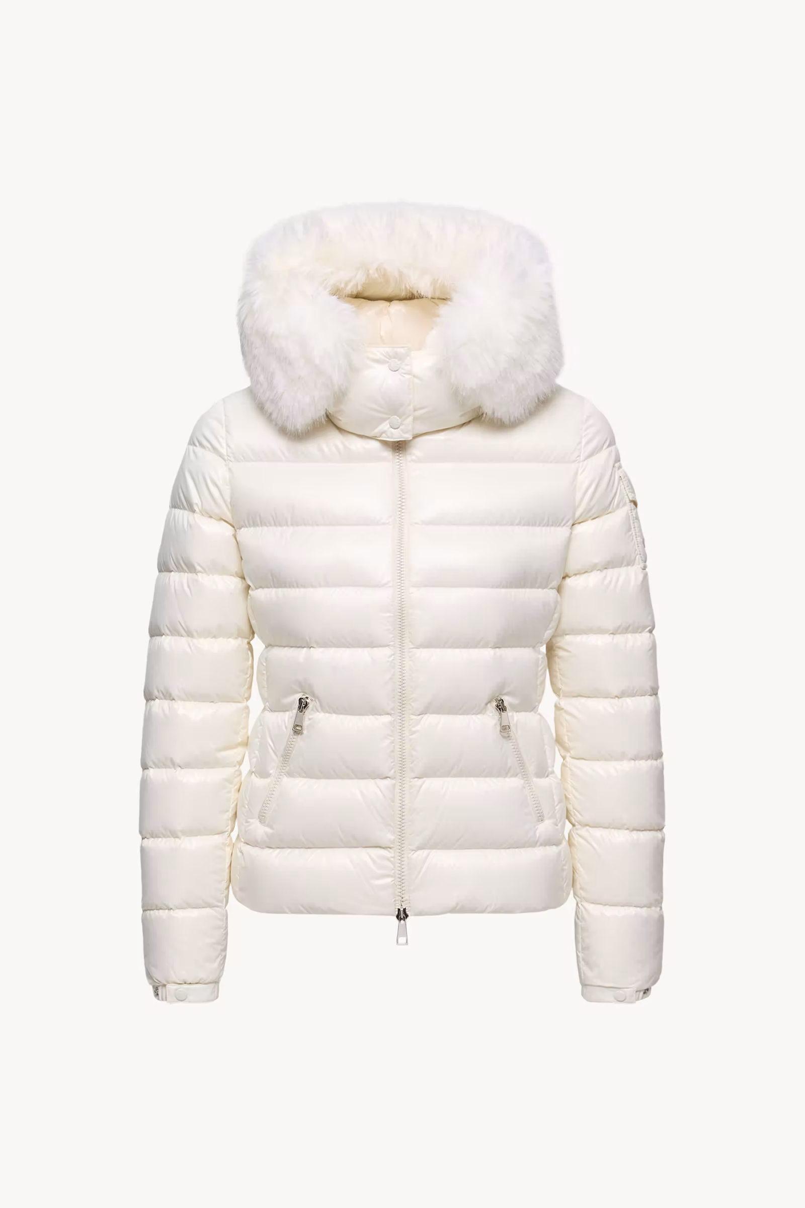 Badyf Faux Fur-Trimmed Hooded Short Down Jacket