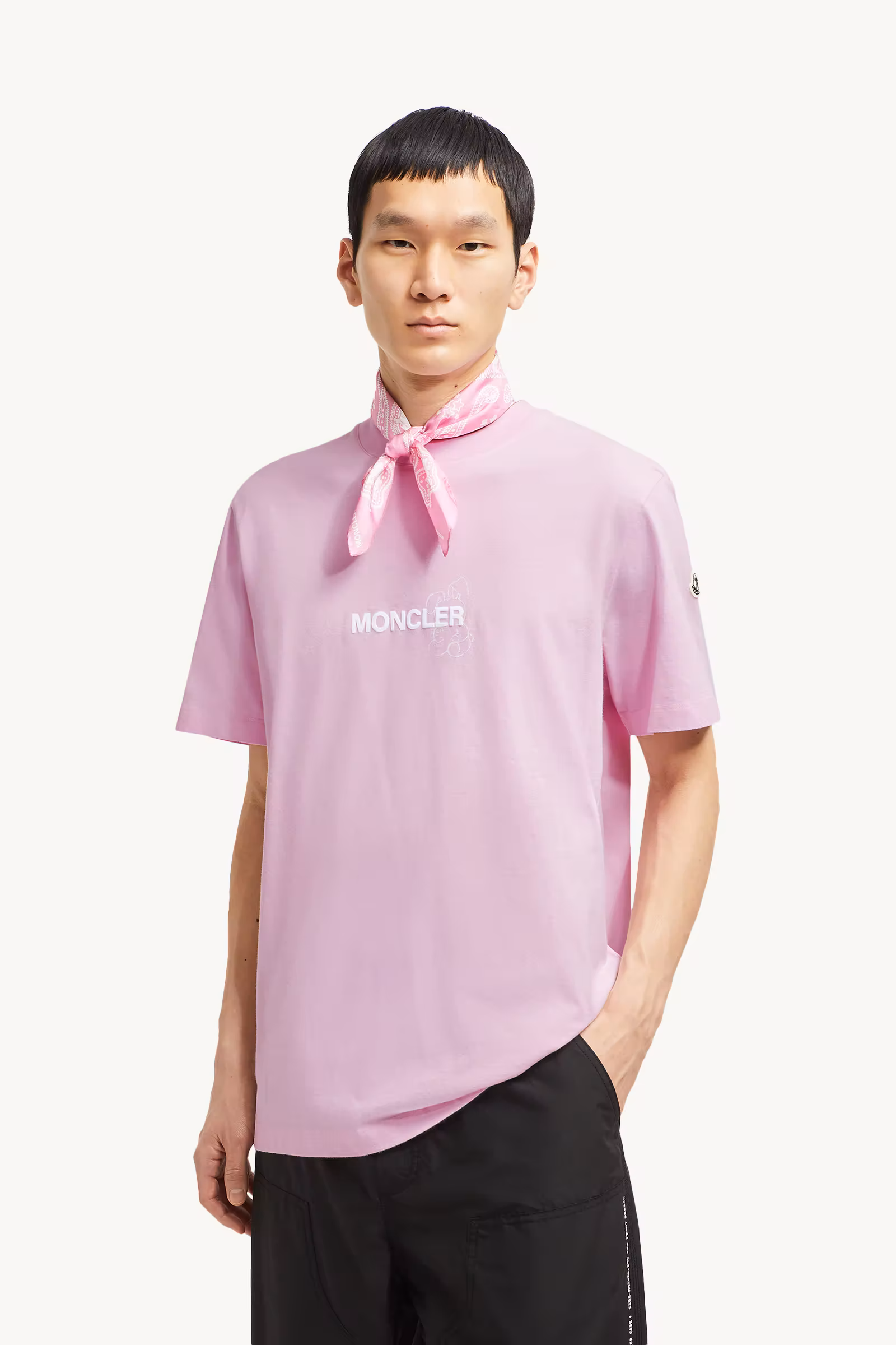 Moncler x FRGMT Cartoon Logo Cotton T-Shirt