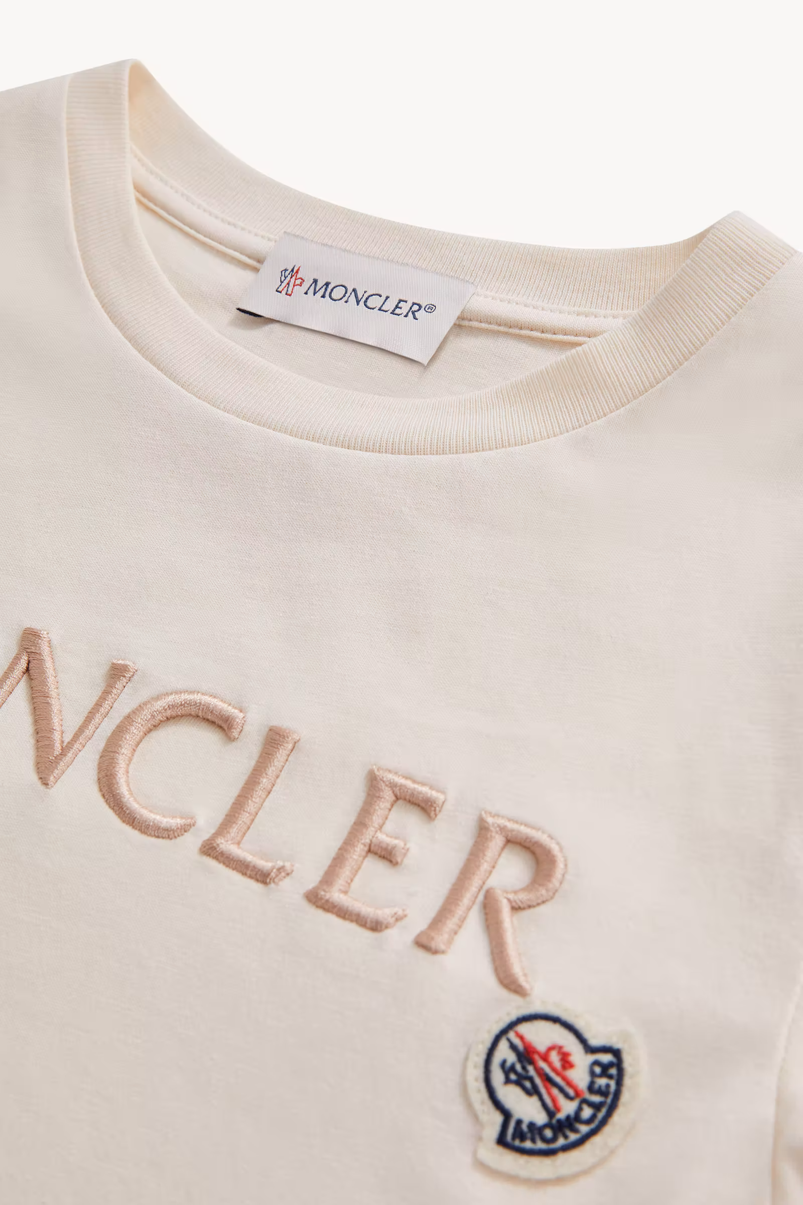 Embroidered Logo Cotton T-Shirt