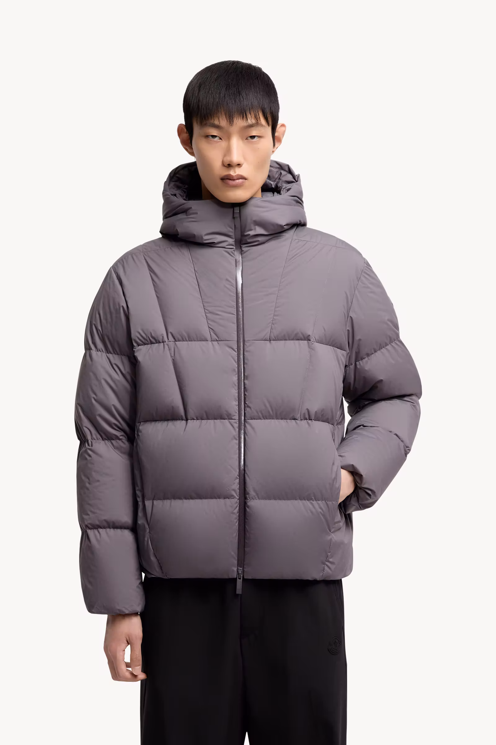 Fusain Hooded Short Down Jacket
