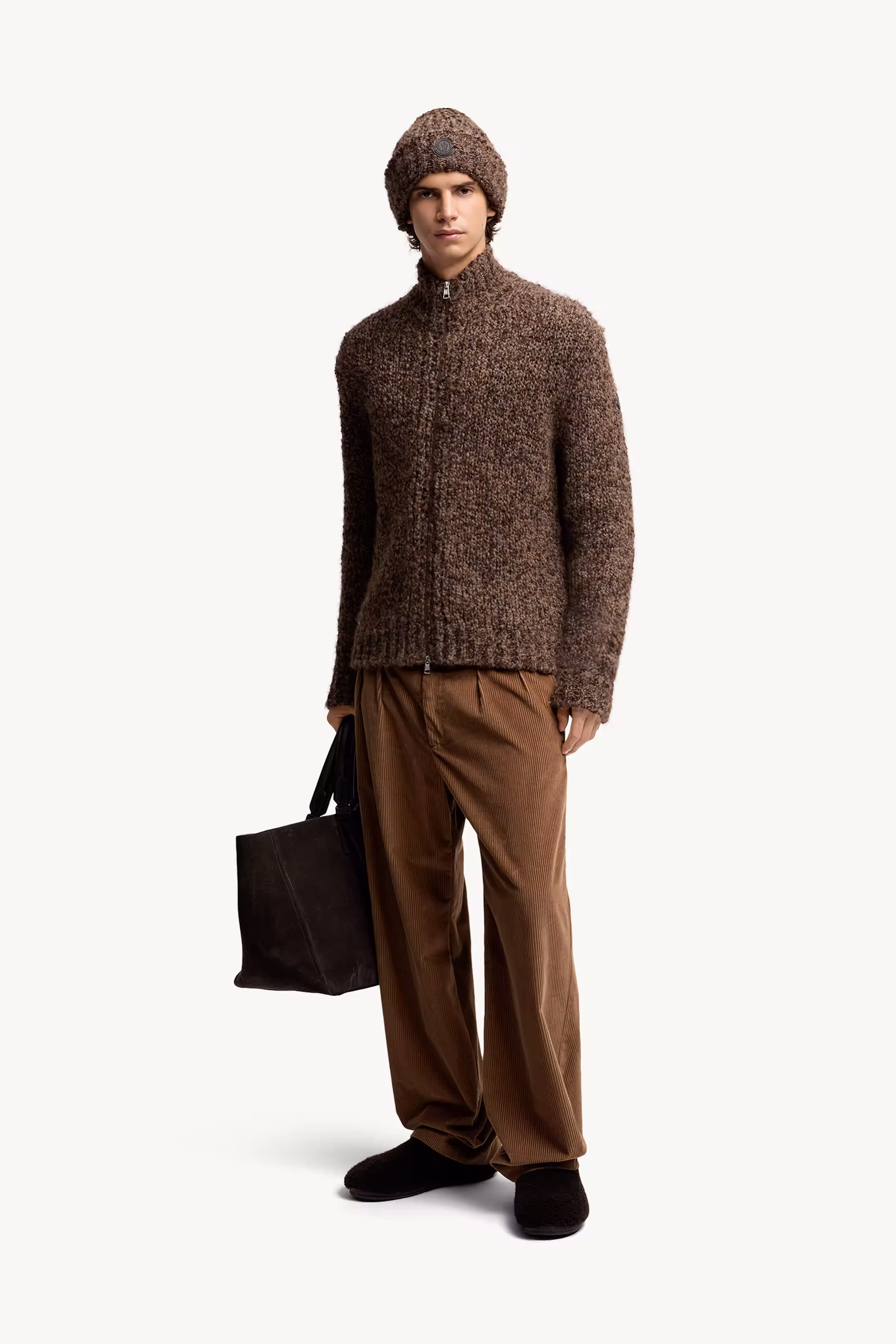 Wool & Alpaca Zip-Up Cardigan