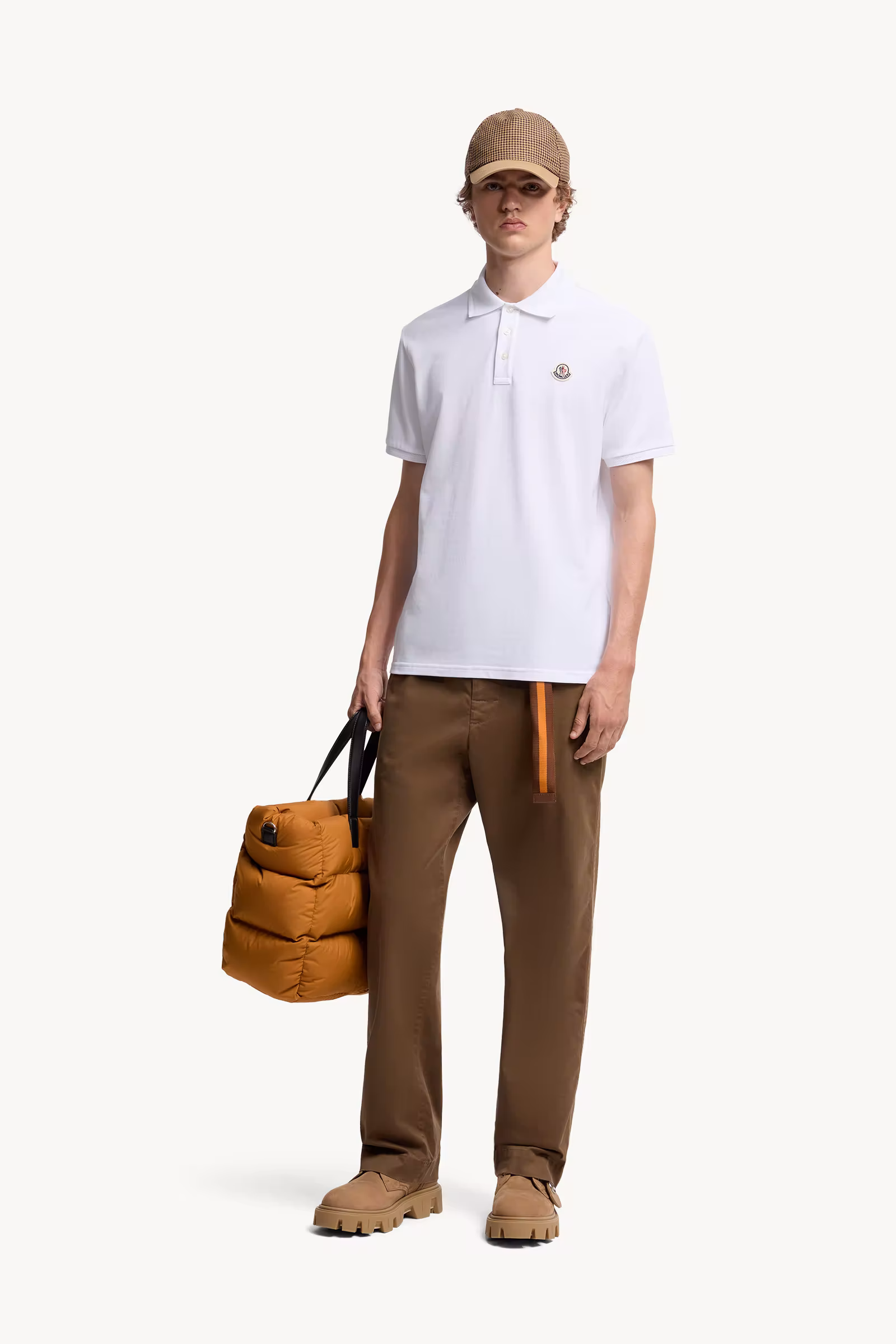 Logo Patch Cotton Piquet Polo Shirt