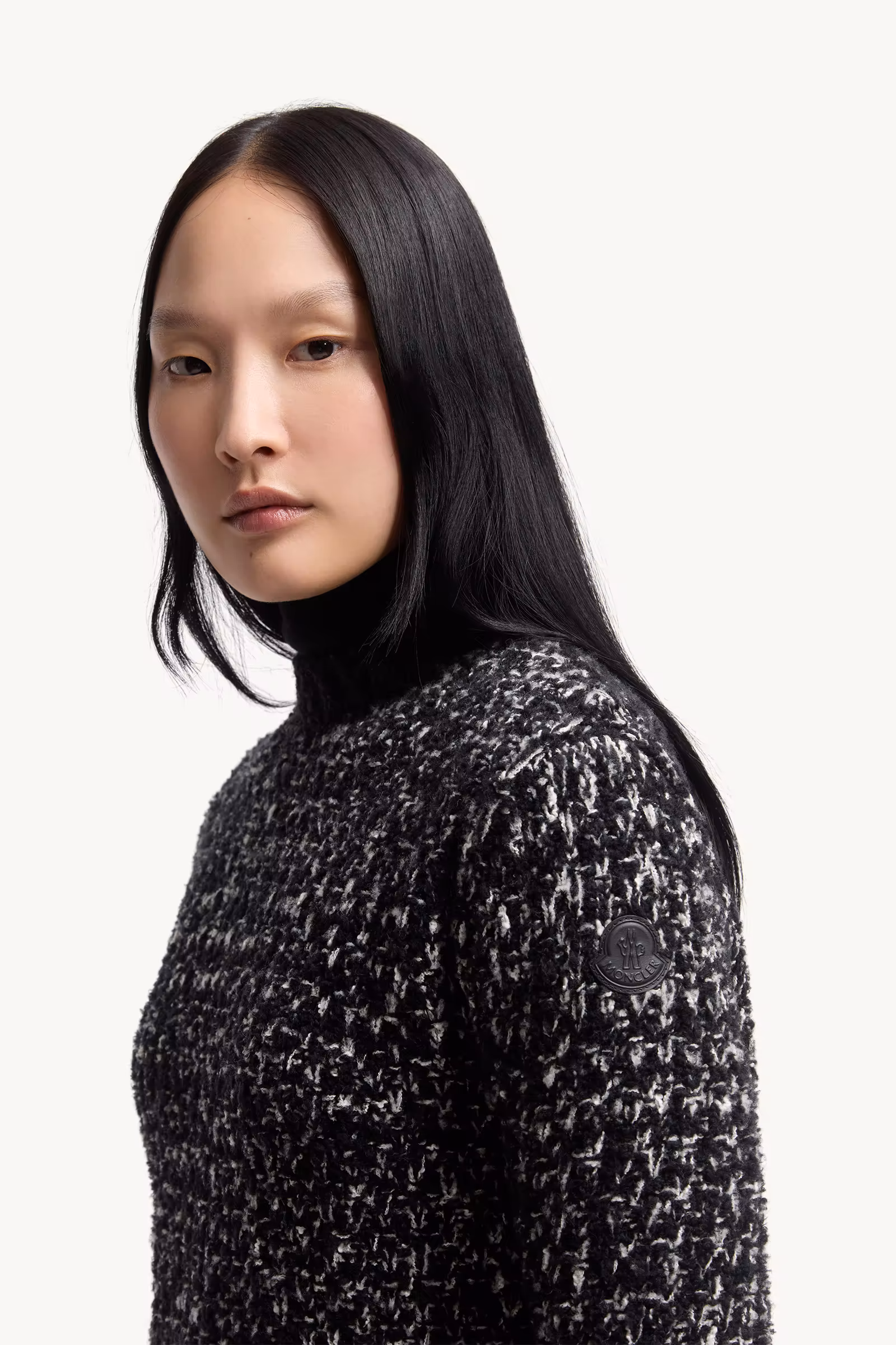 Fringe-Trim Wool Blend Sweater