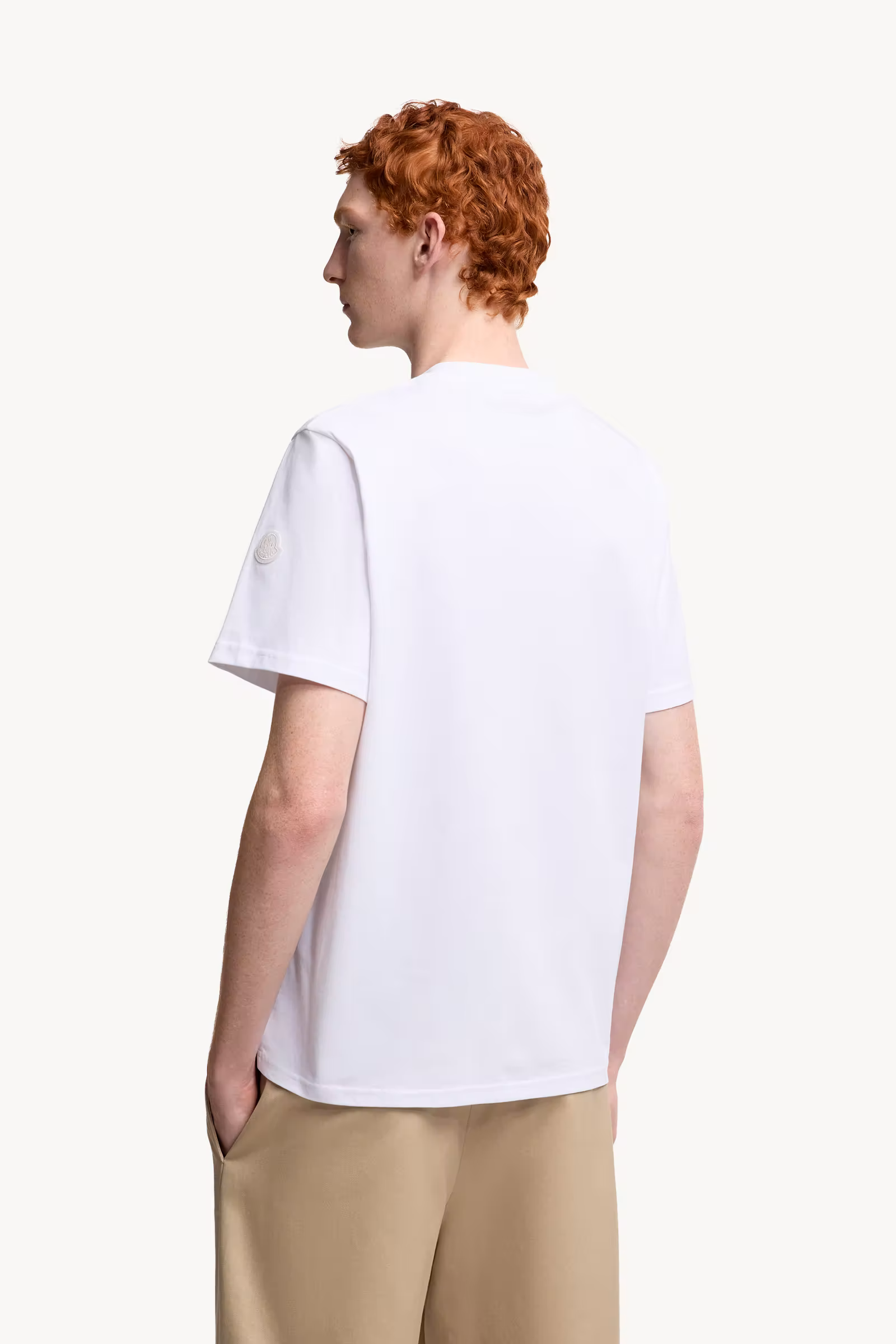 Overlapped Logo Cotton T-Shirt