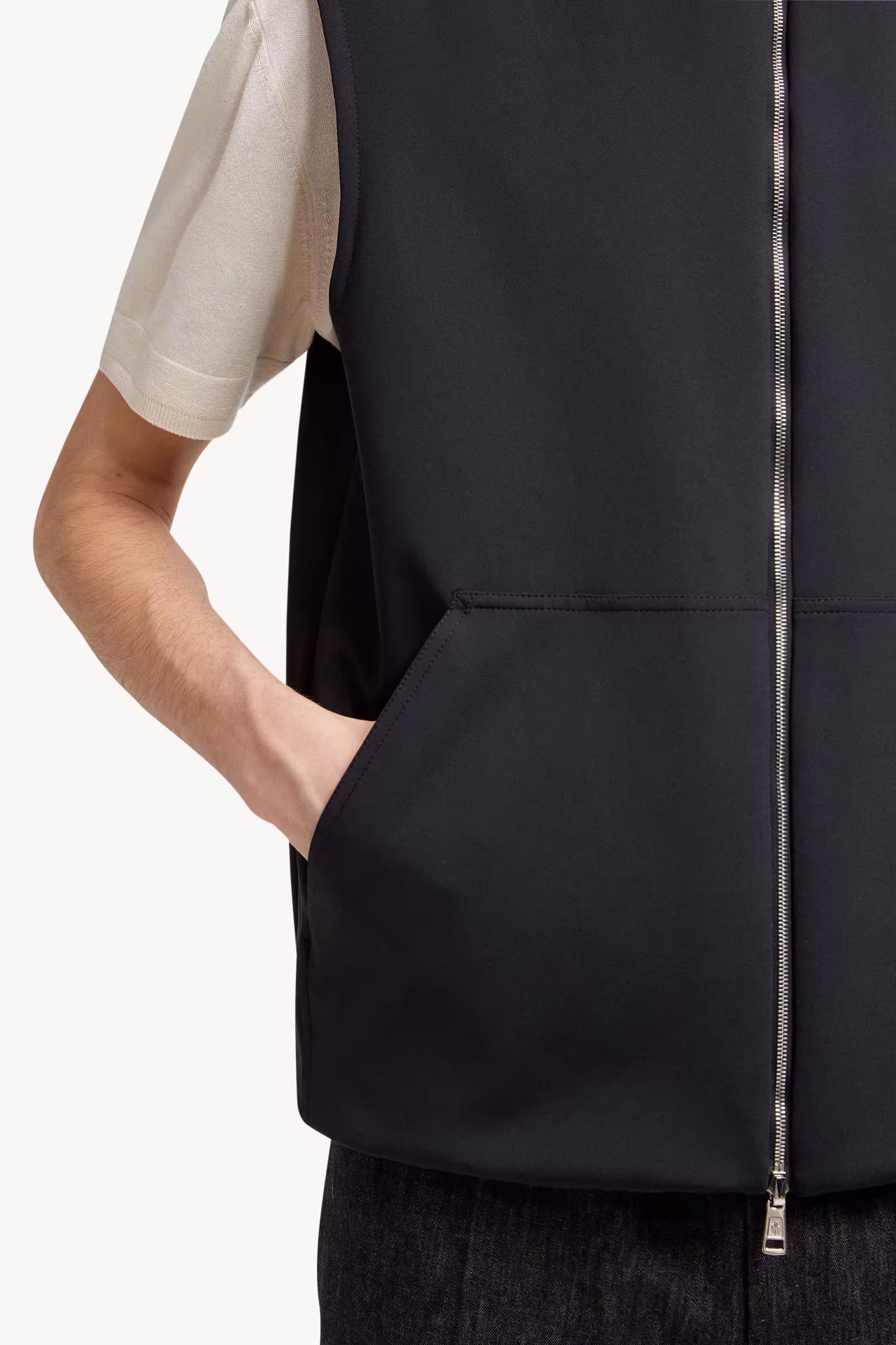 Reversible Padded Cotton Vest