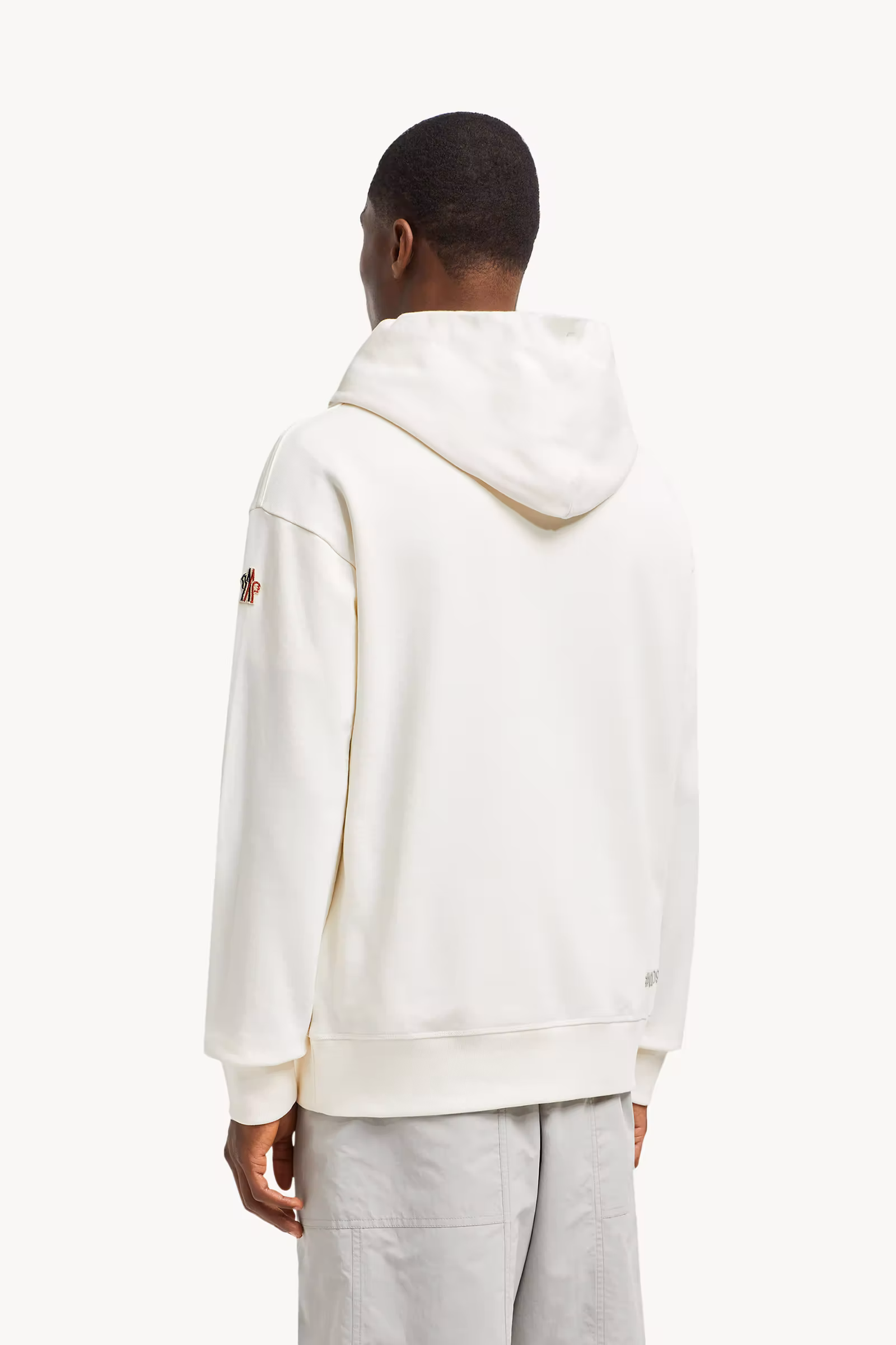 Mirrored Logo Cotton Hoodie