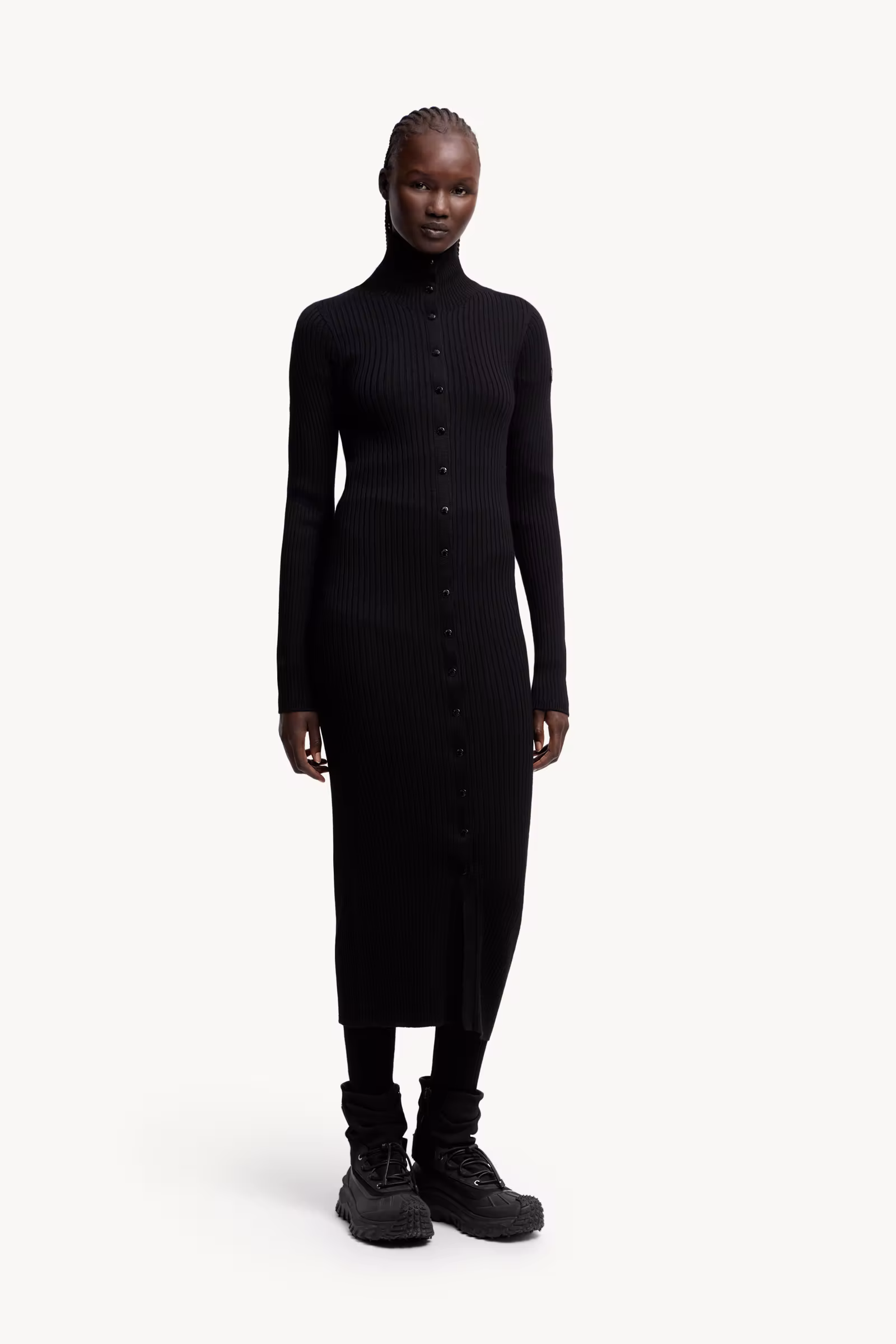 Moncler x EE72 by Edward Enninful Wool Turtleneck Dress