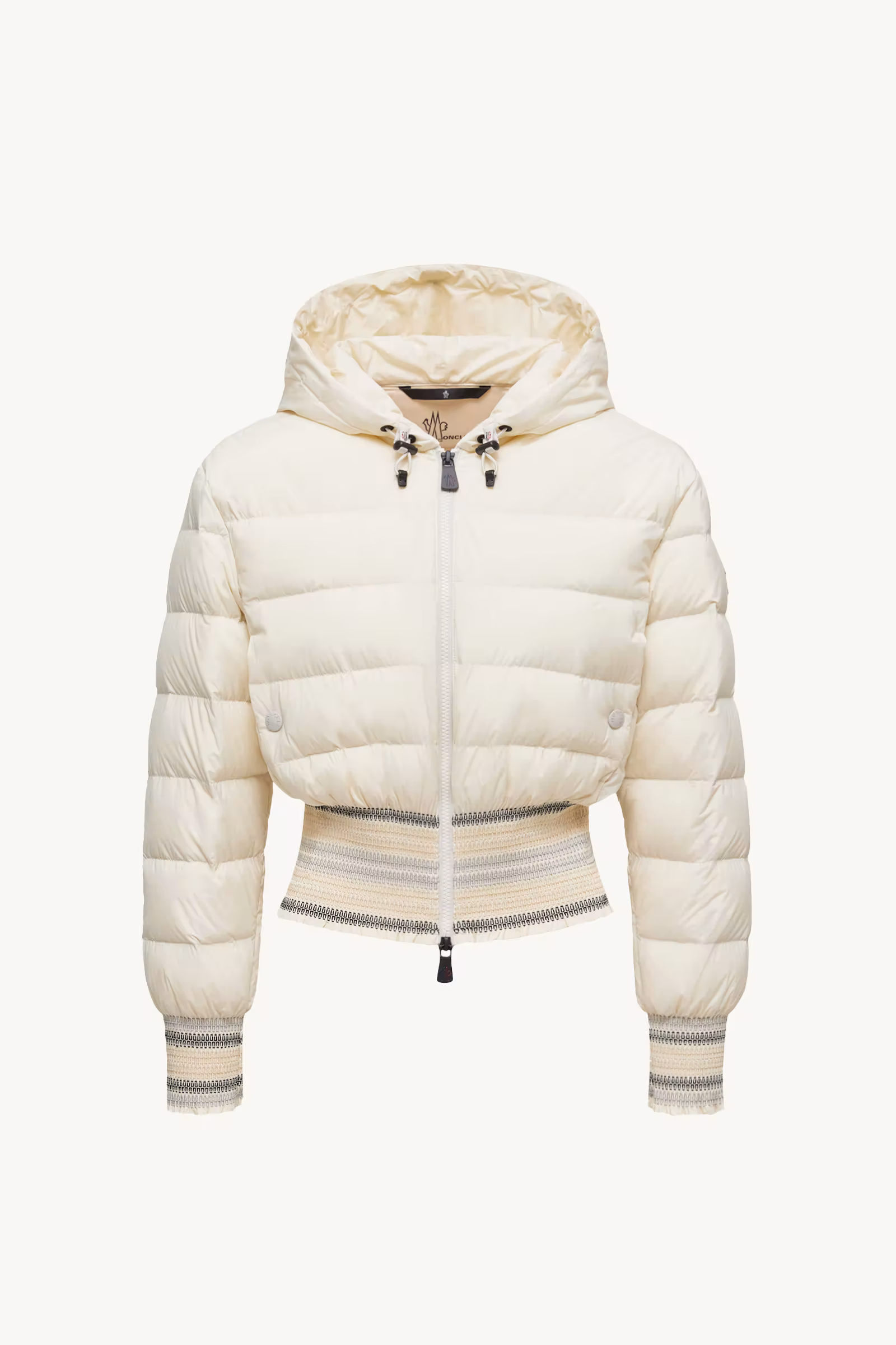 Jeypore Embroidered Hooded Short Down Jacket