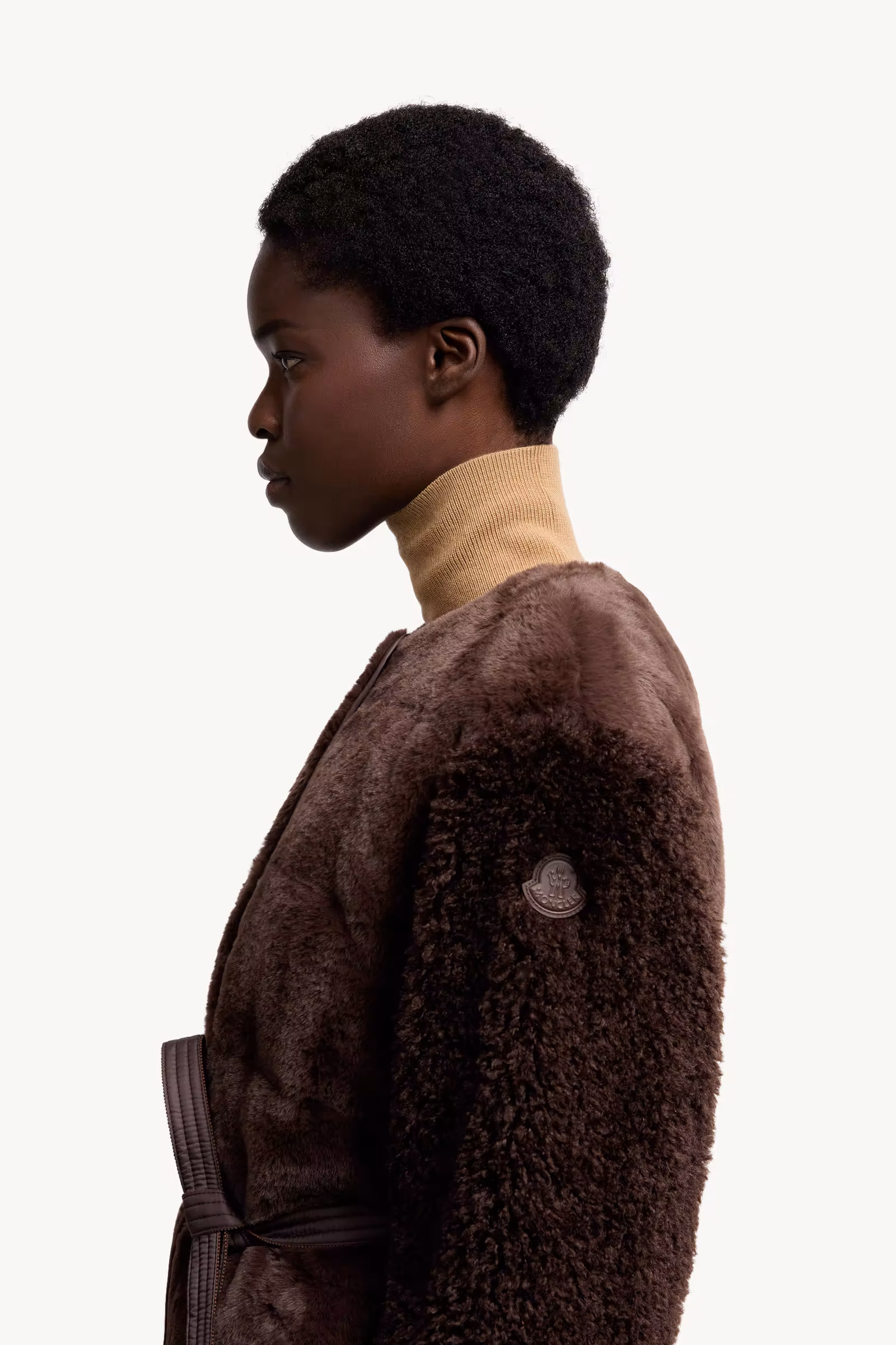 Jouillat Faux Fur & Teddy Short Down Jacket