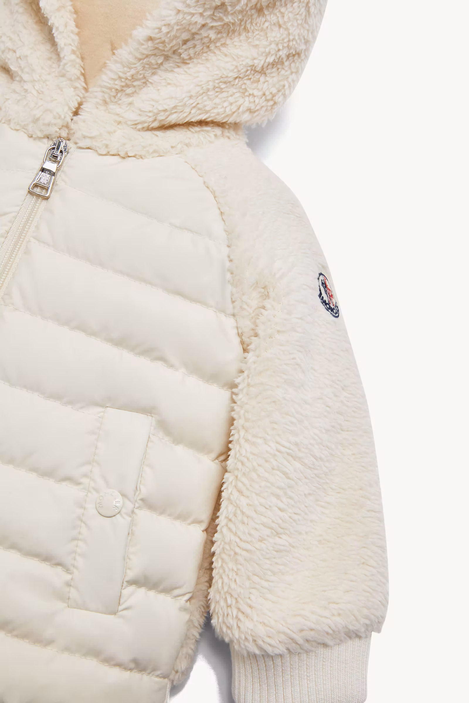 Padded Teddy Zip-Up Hoodie