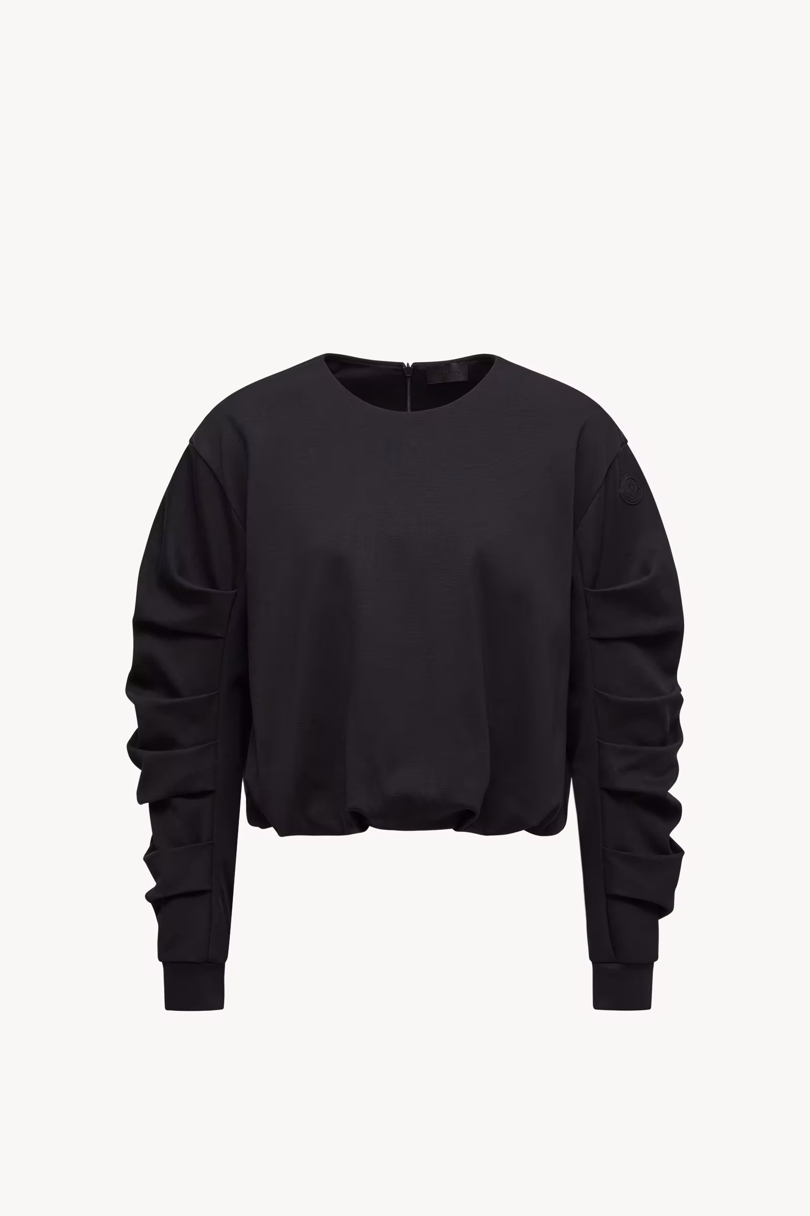 Cotton Pleated Sweatshirt