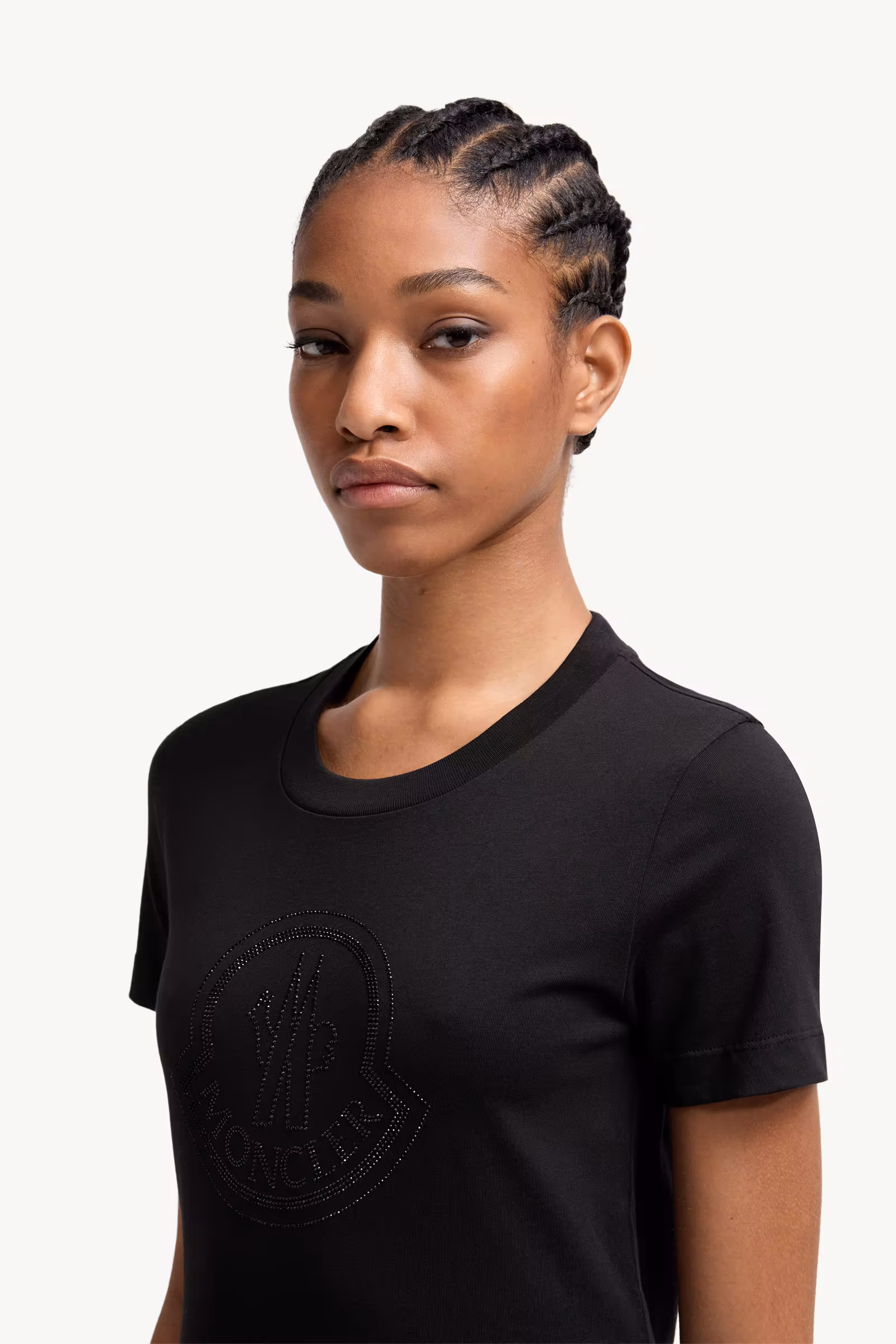 Crystal Logo Cotton T-Shirt