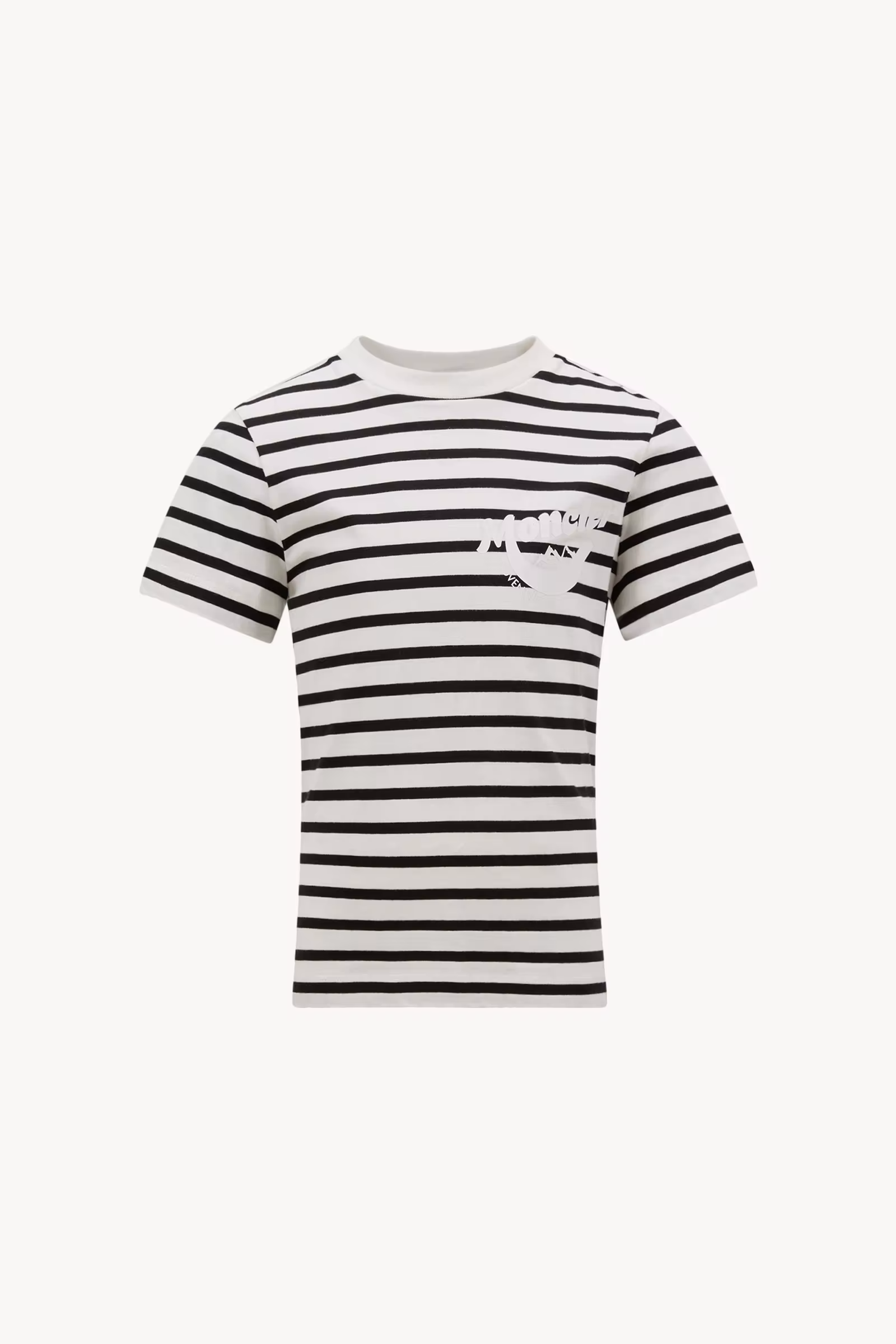Mountain Logo Striped Cotton Jersey T-Shirt