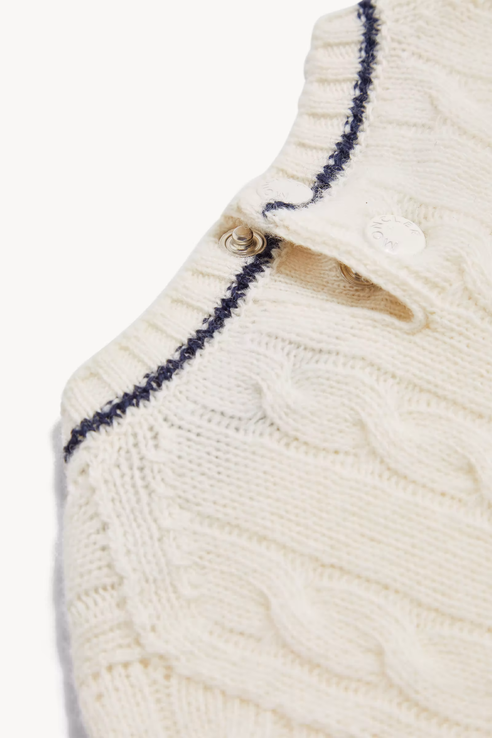 Stripe-Trimmed Wool Sweater
