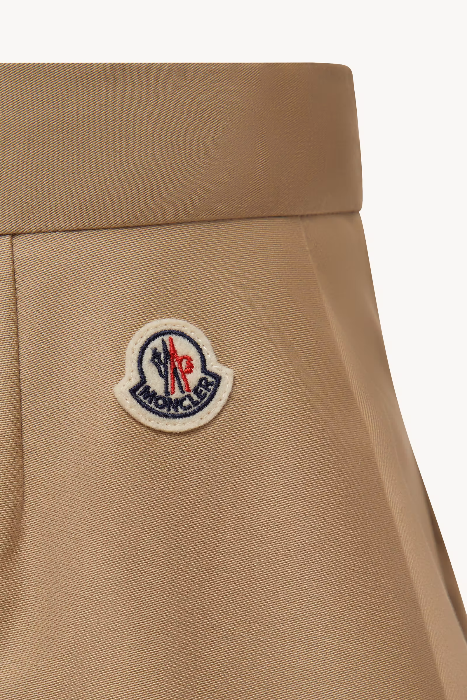 Pleated Cotton Gabardine Skirt