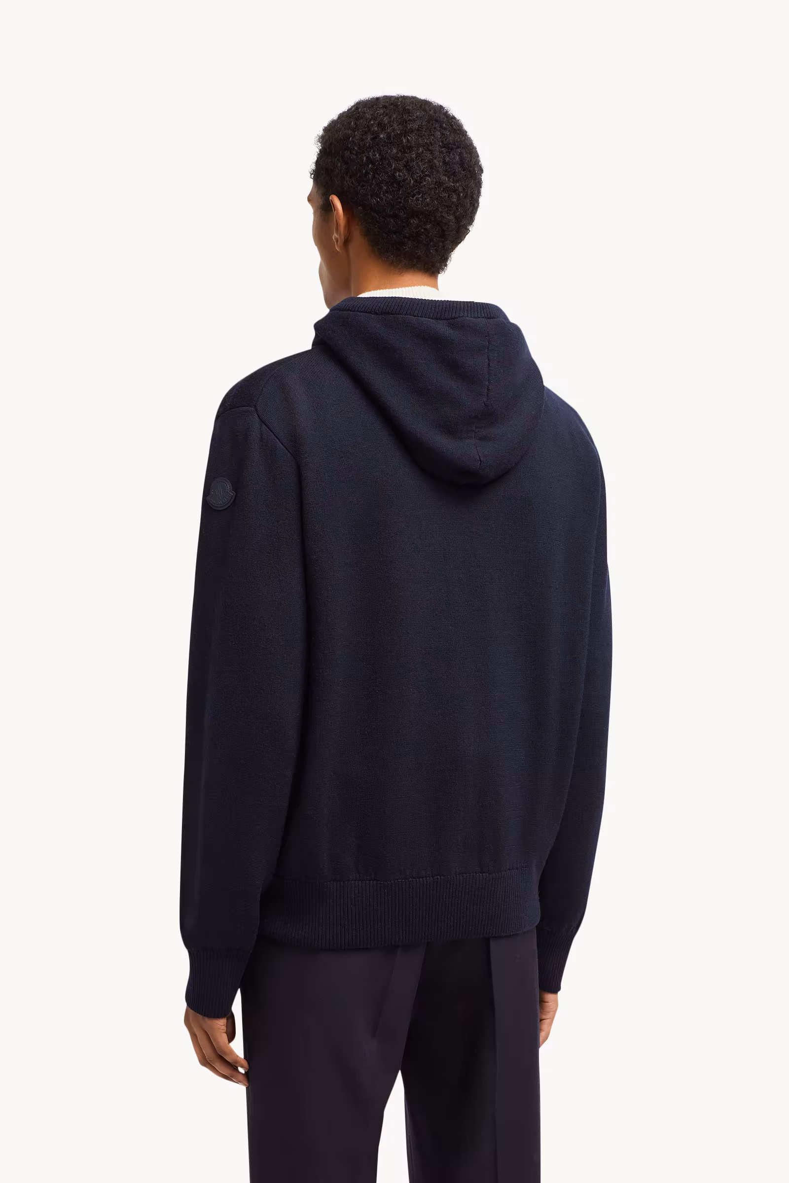 Padded Wool Zip-up hoodie