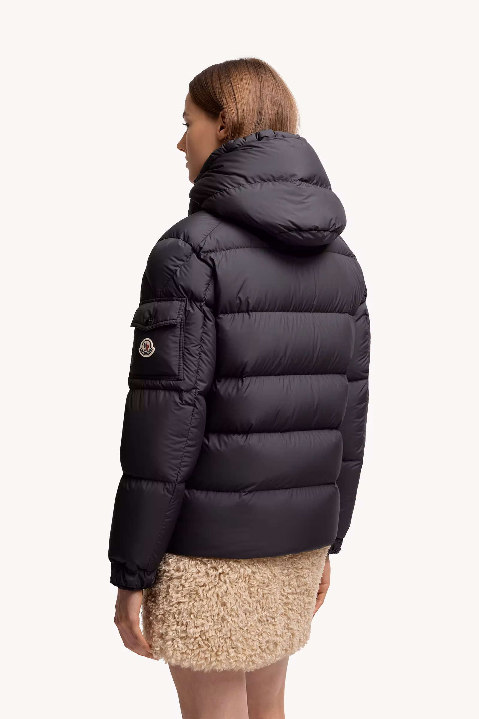 Moncler Maya 70 Hooded Short Down Jacket