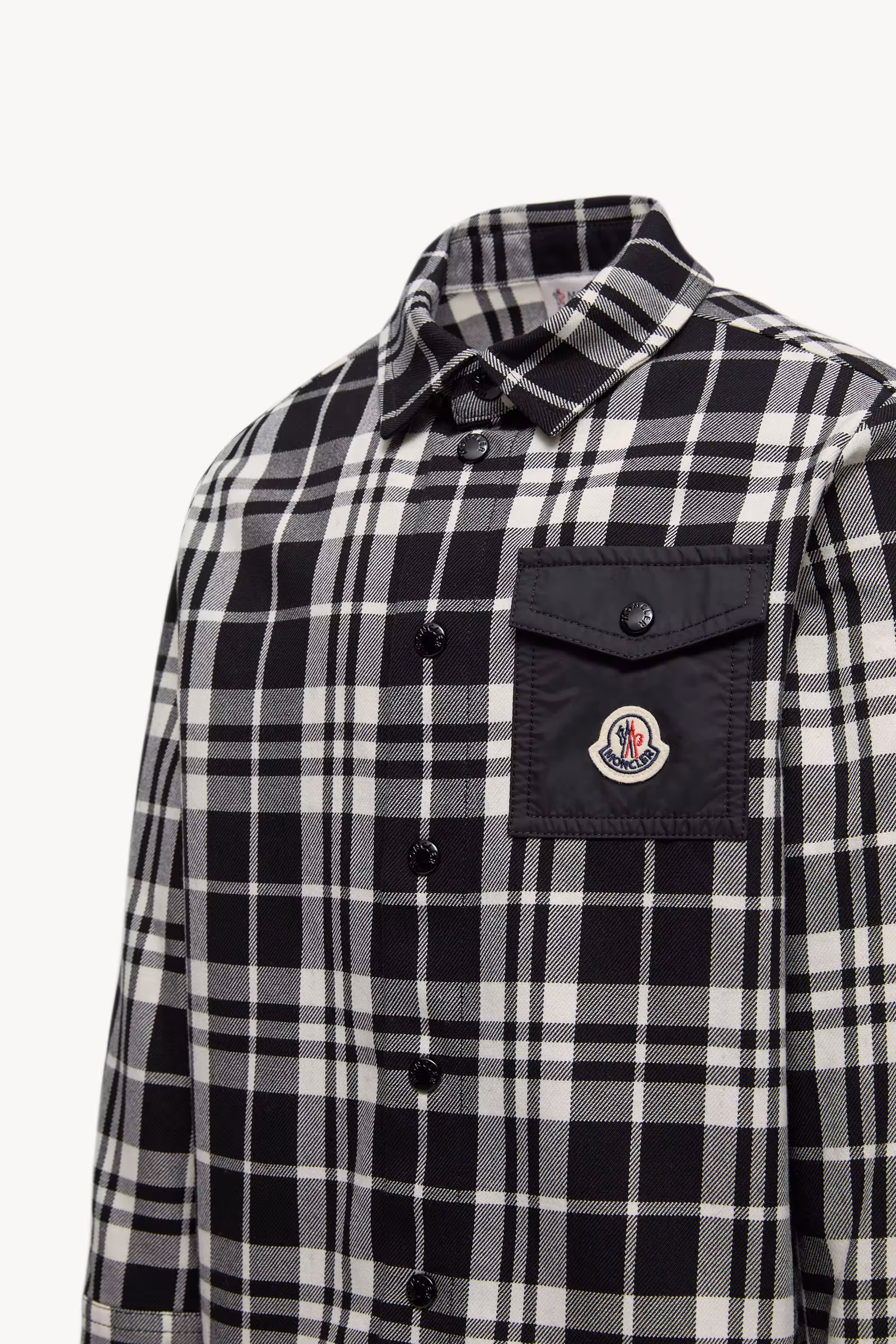Checked Cotton Shirt with Pocket