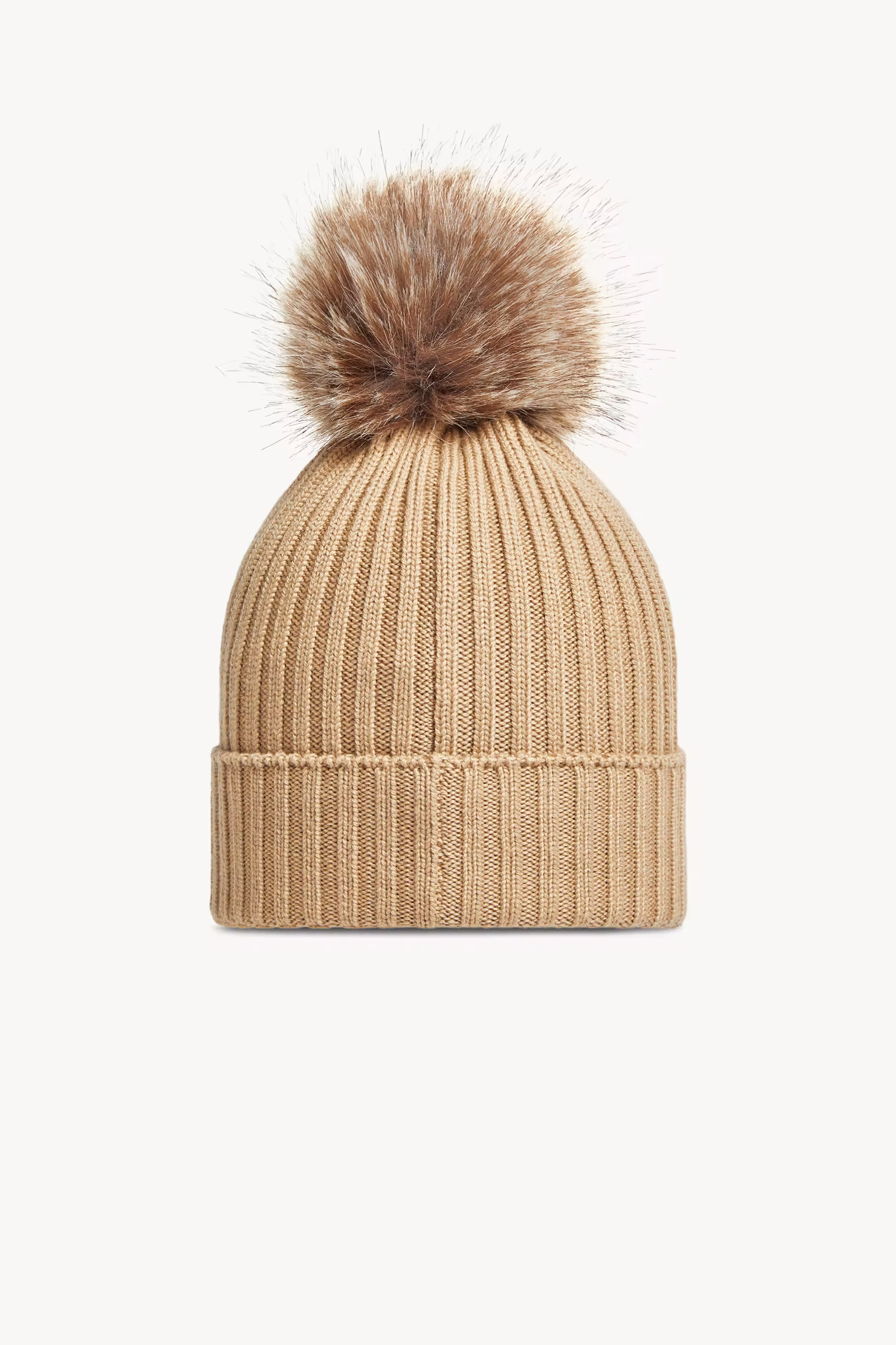 Wool Beanie with Pom Pom