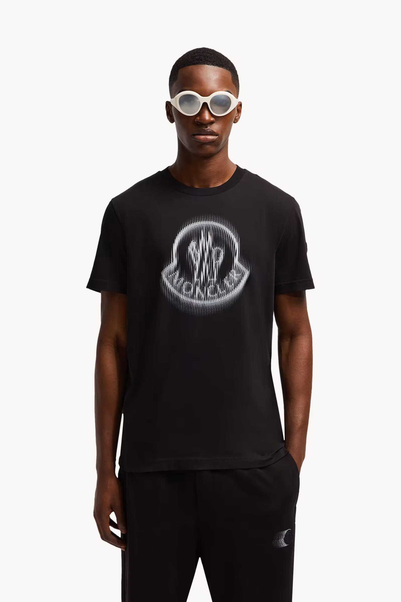 Blurred Logo Cotton T-Shirt