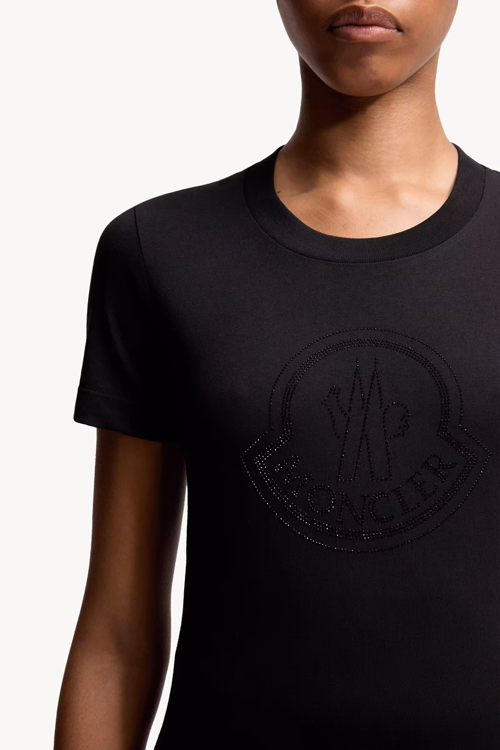 Crystal Logo Cotton T-Shirt