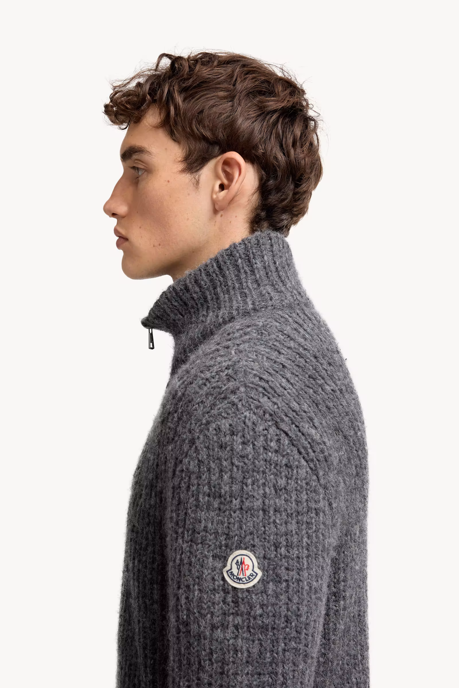 Alpaca & Wool Zip-Up Cardigan