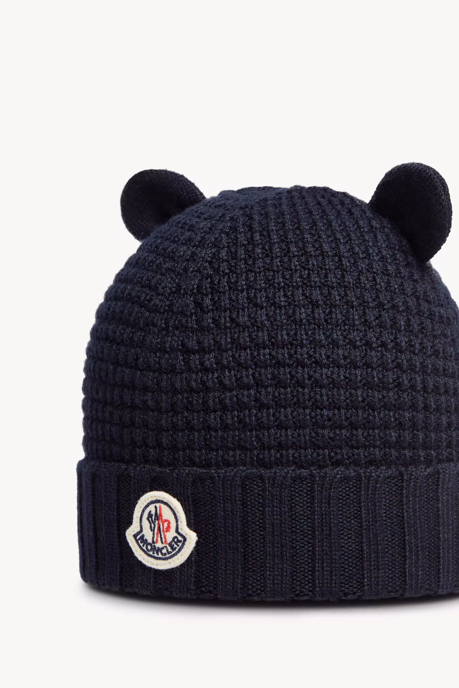 Wool Beanie with Teddy Bear Ears