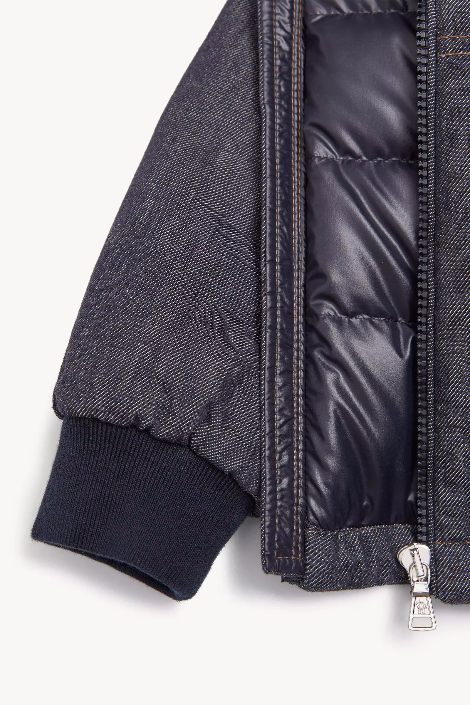 Nicolau Denim Hooded Down Jacket