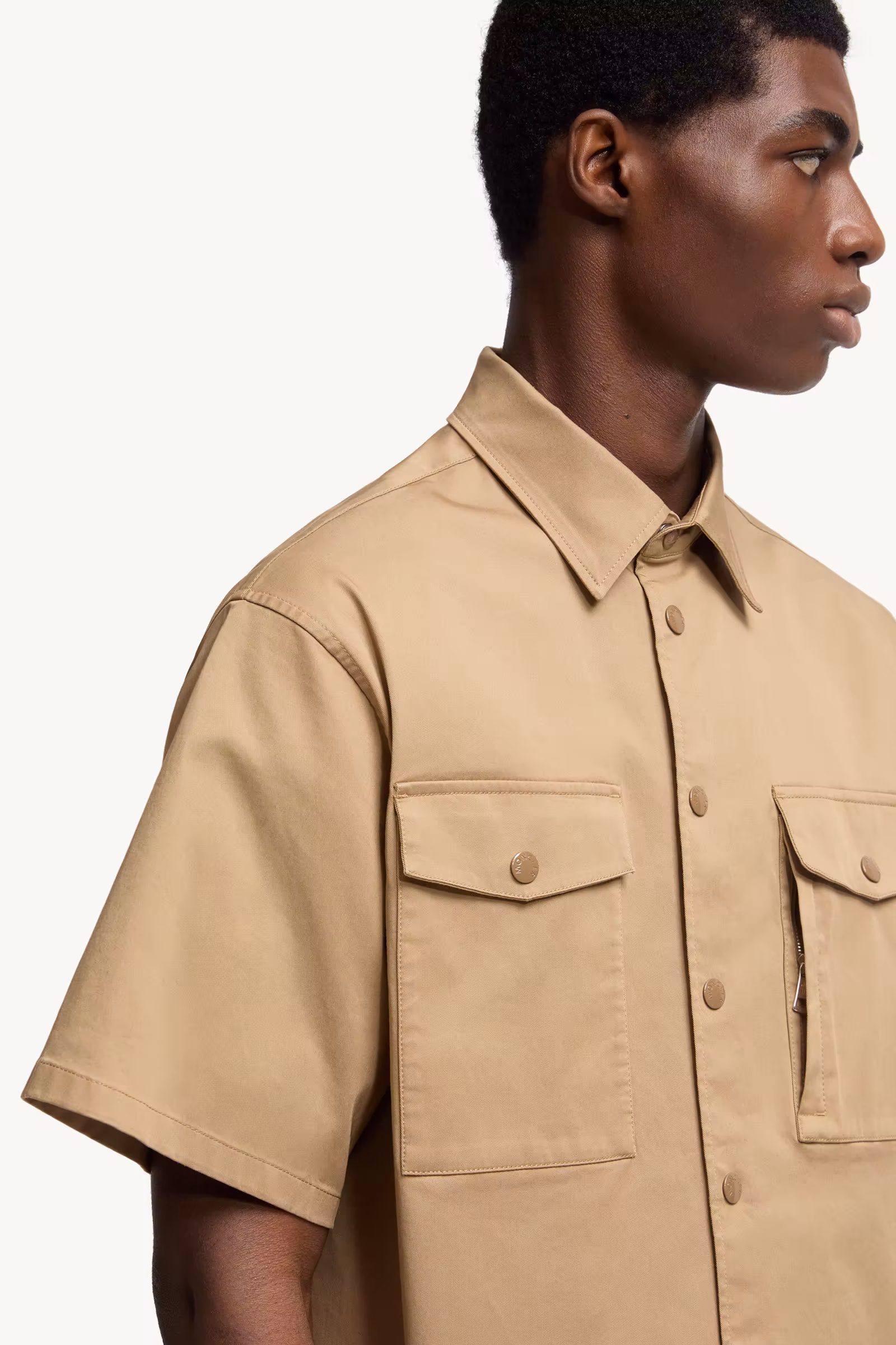 Cotton Gabardine Short Sleeve Shirt