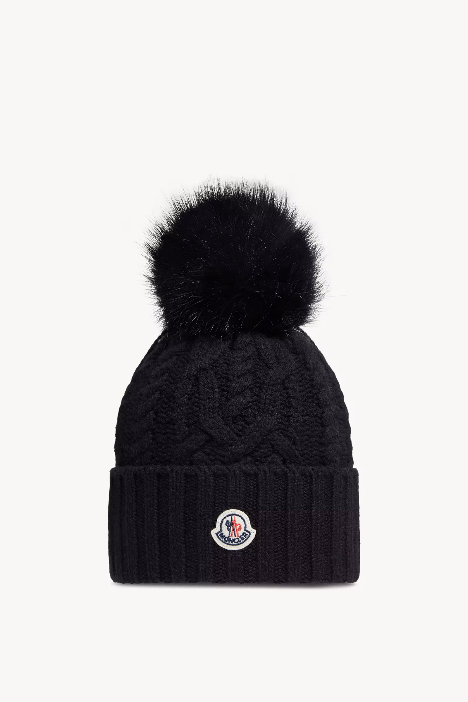 Cashmere Blend Beanie with Pom Pom
