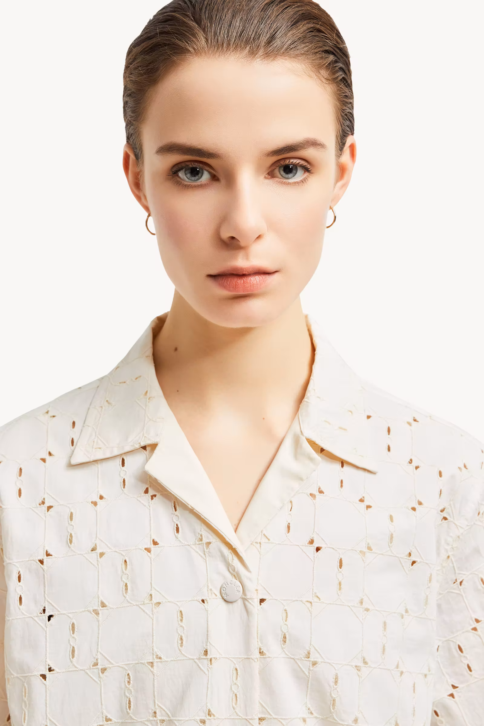 Broderie Anglaise Short Sleeve Shirt