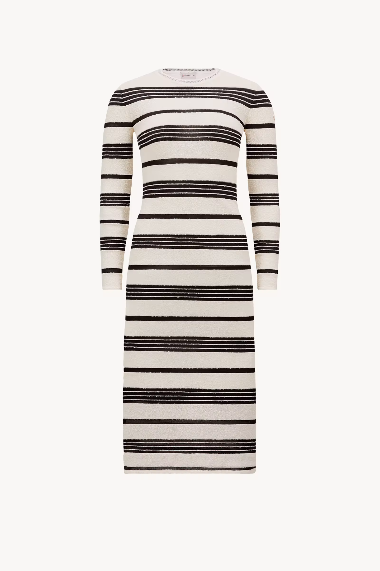 Striped Bouclé Midi Dress