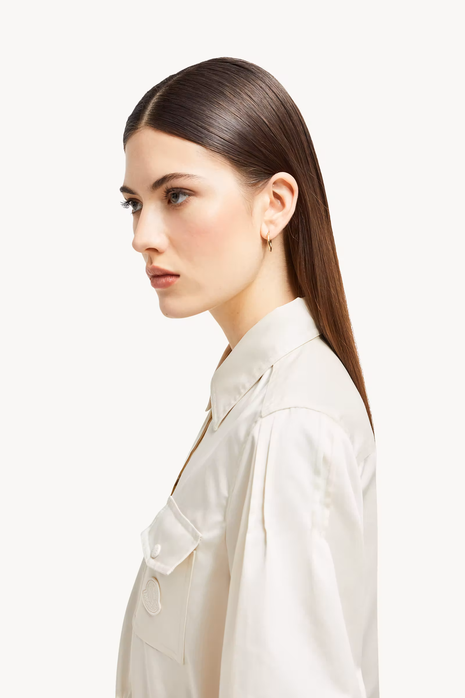 Cotton & Silk Midi Shirt Dress