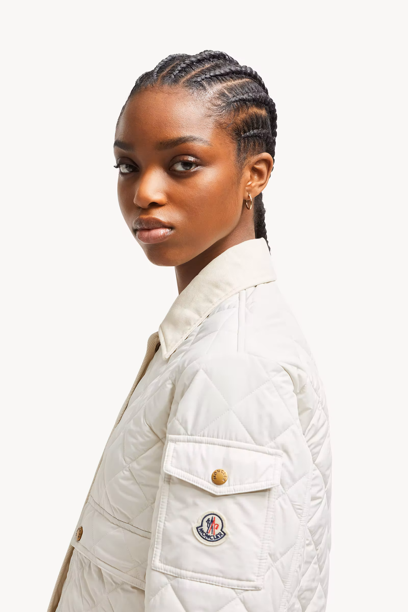 Chitre Diamond-Quilted Padded Shirt Jacket