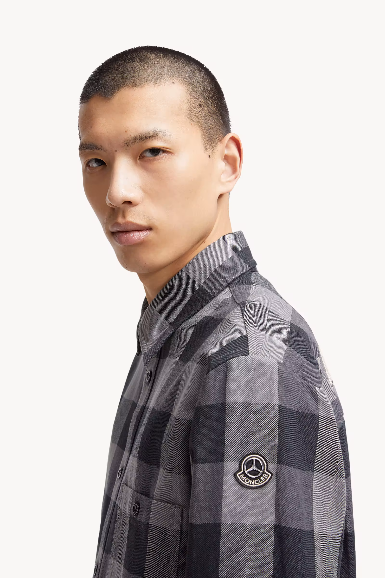 Moncler x Mercedes-Benz by NIGO Plaid Cotton Shirt