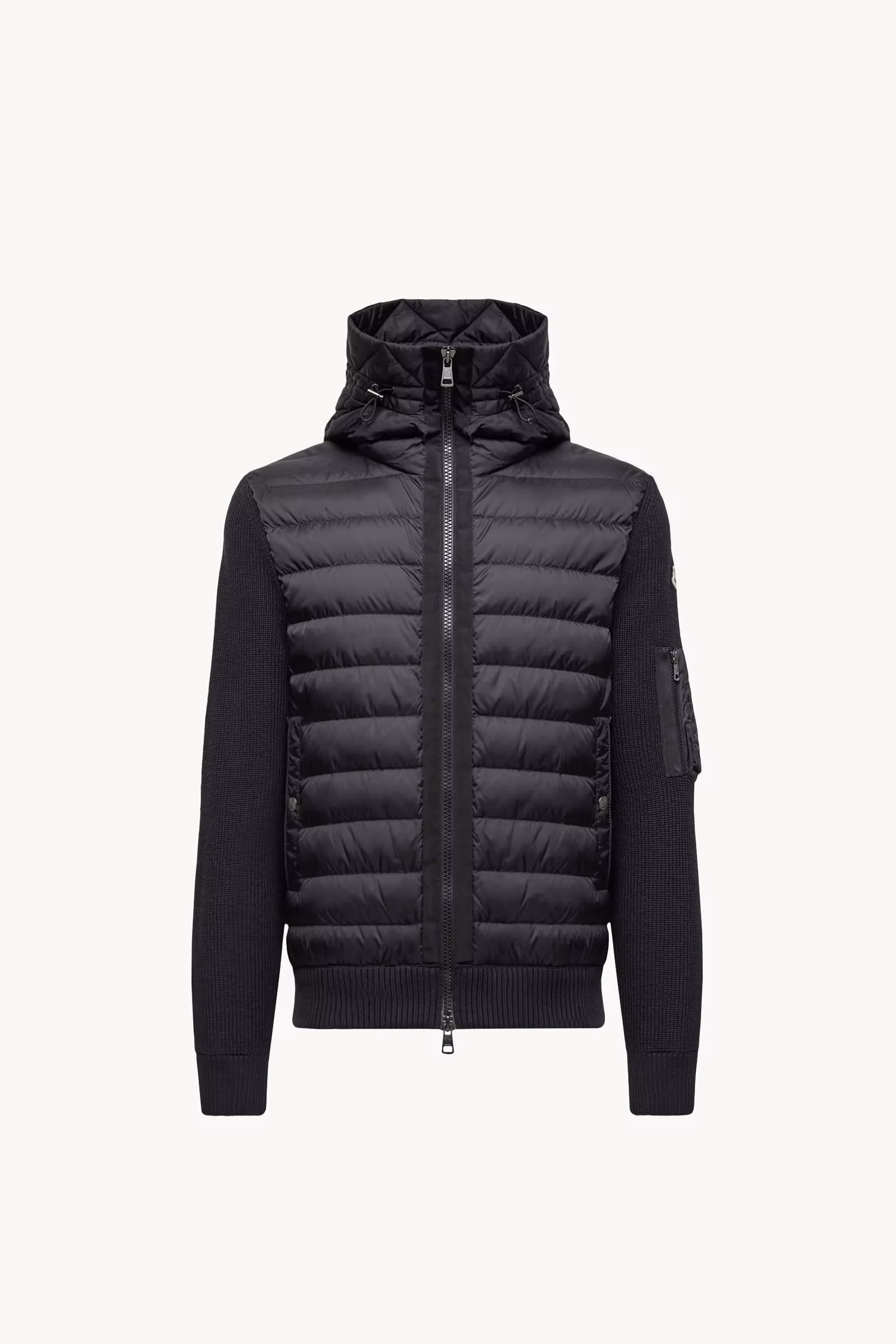 Padded Zip-Up Cardigan