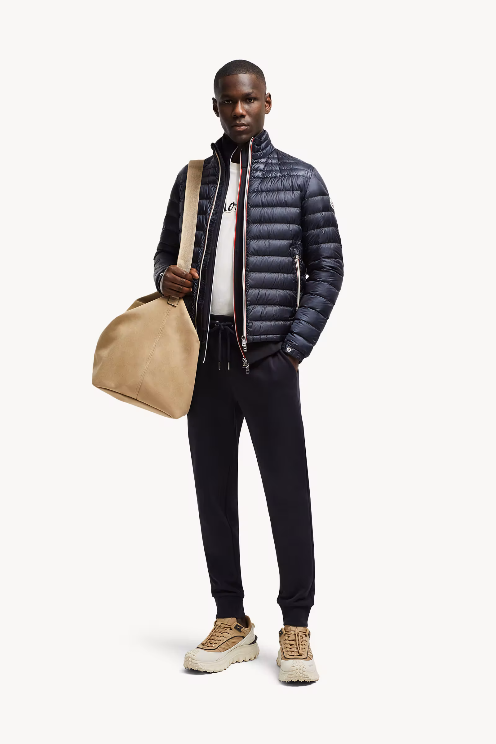 Tricolor-Trimmed Cotton Sweatpants